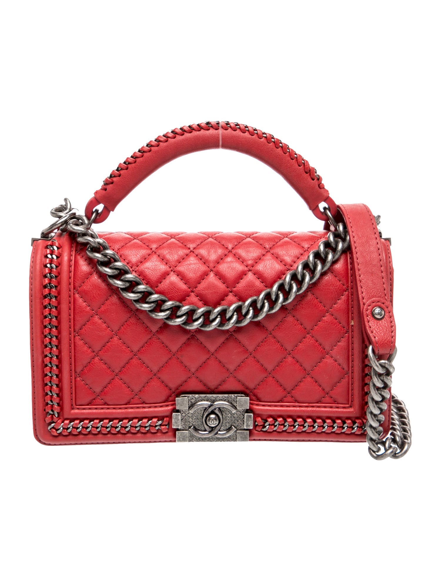 Chanel Medium Chain Around Top Handle Boy Bag