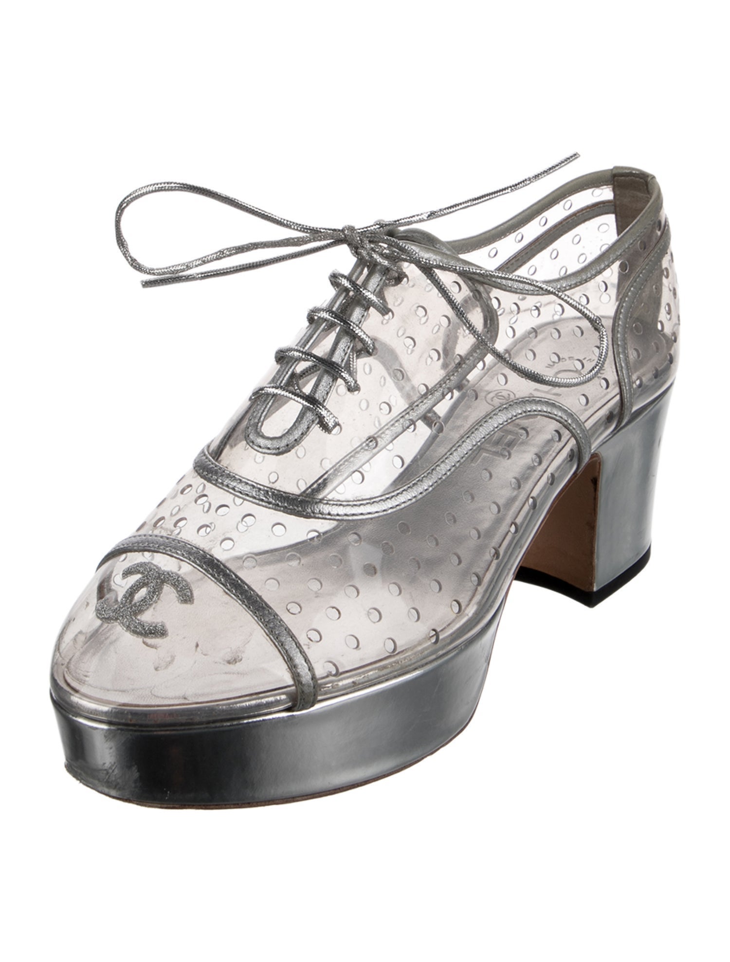 Chanel 2016 Interlocking CC Logo Slingback Pumps