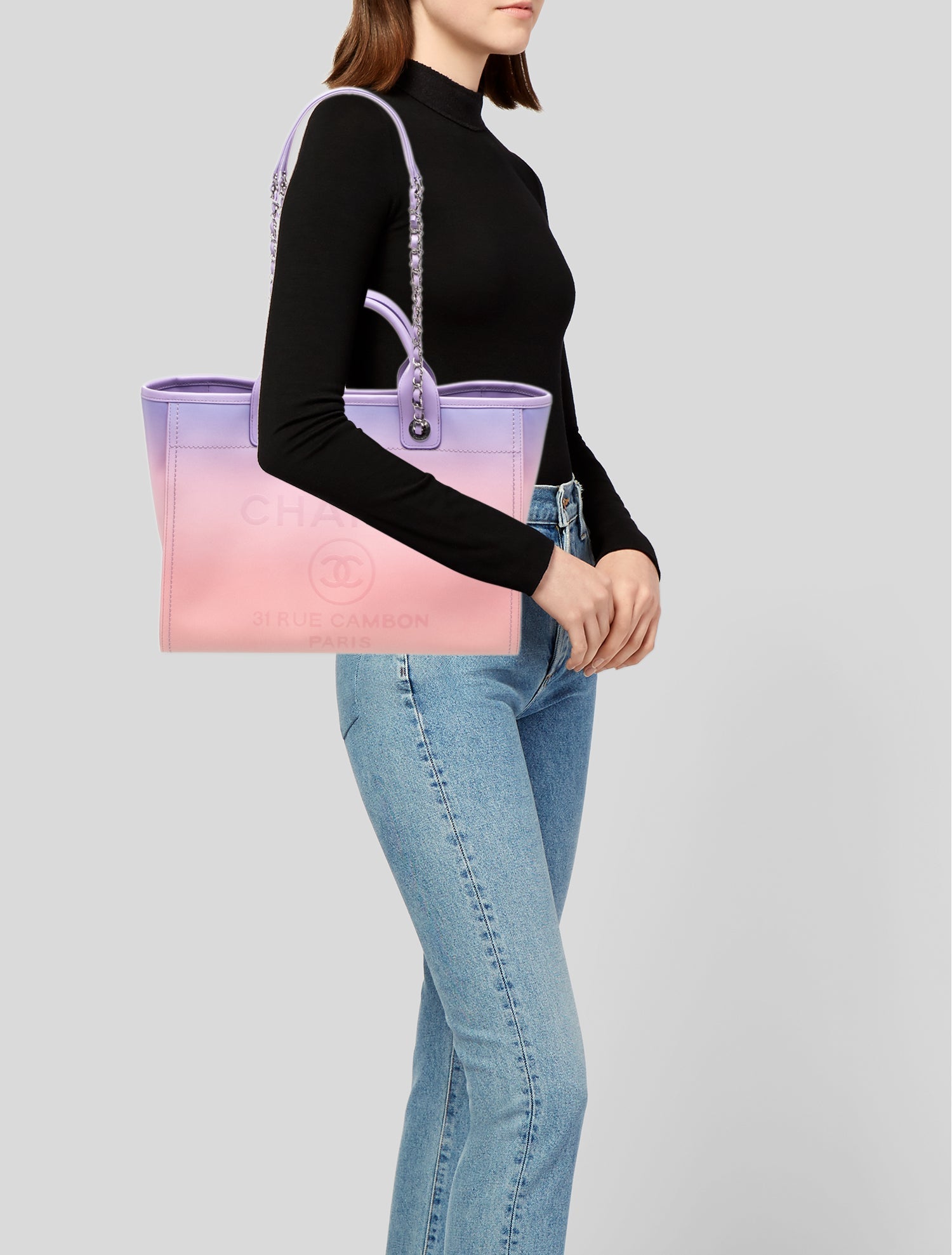 Chanel Small Ombre Deauville Tote