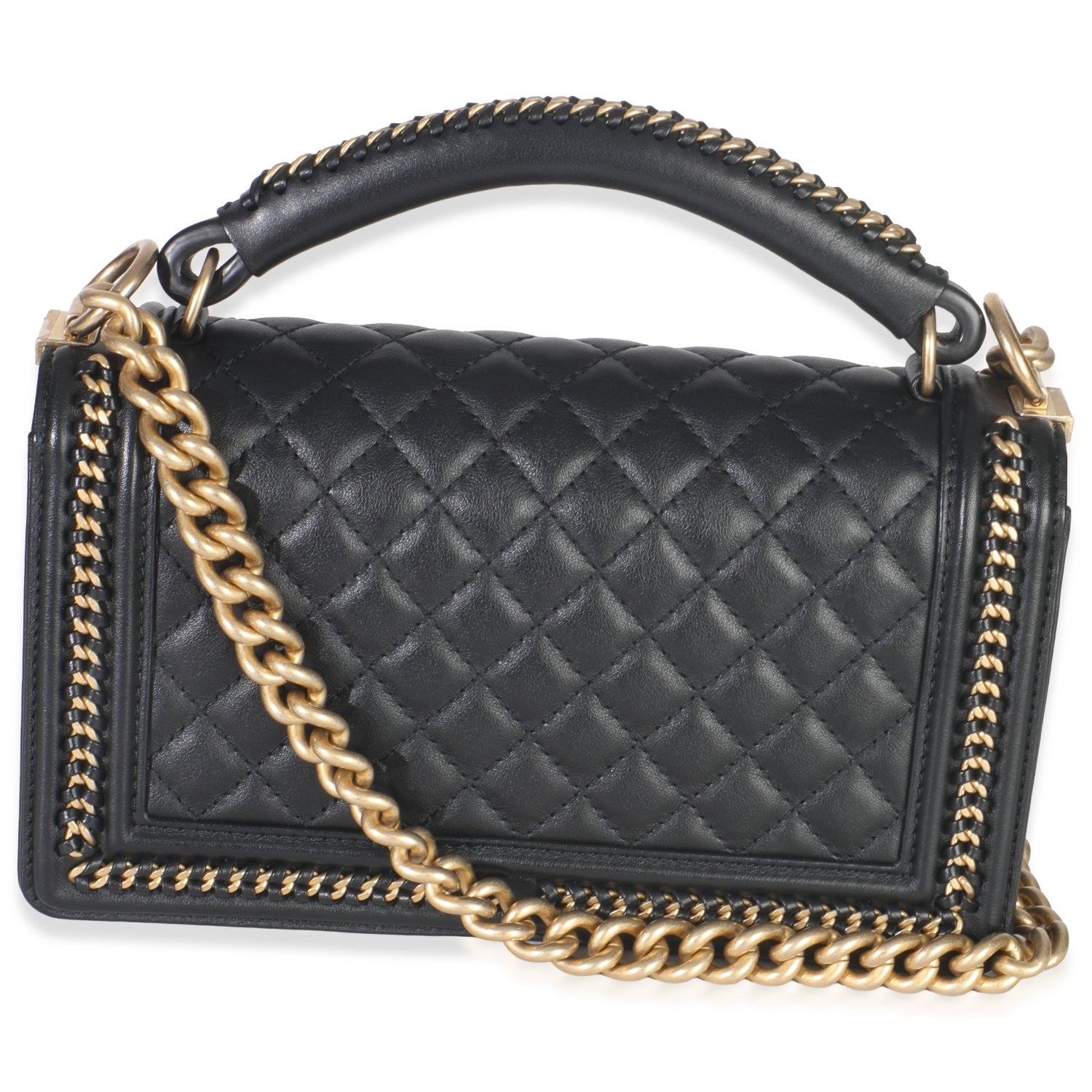 Chanel Interlocking CC Top Handle Boy Bag