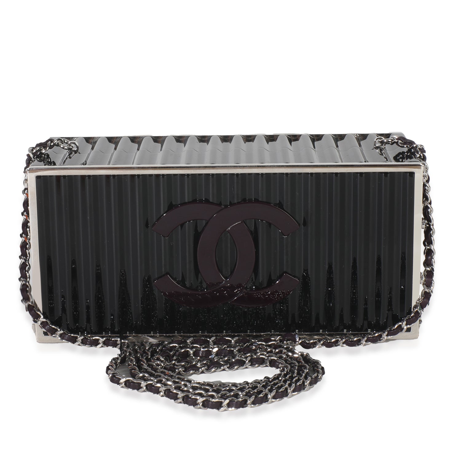 Chanel Interlocking CC Paris Hamburg Minaudiere Shipping Container Clutch