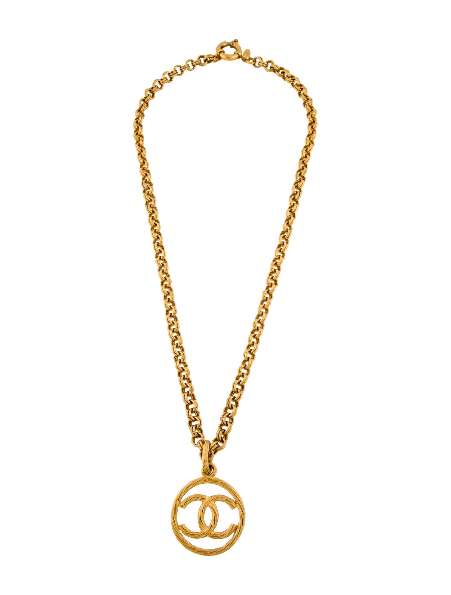 Chanel Vintage CC Pendant Necklace