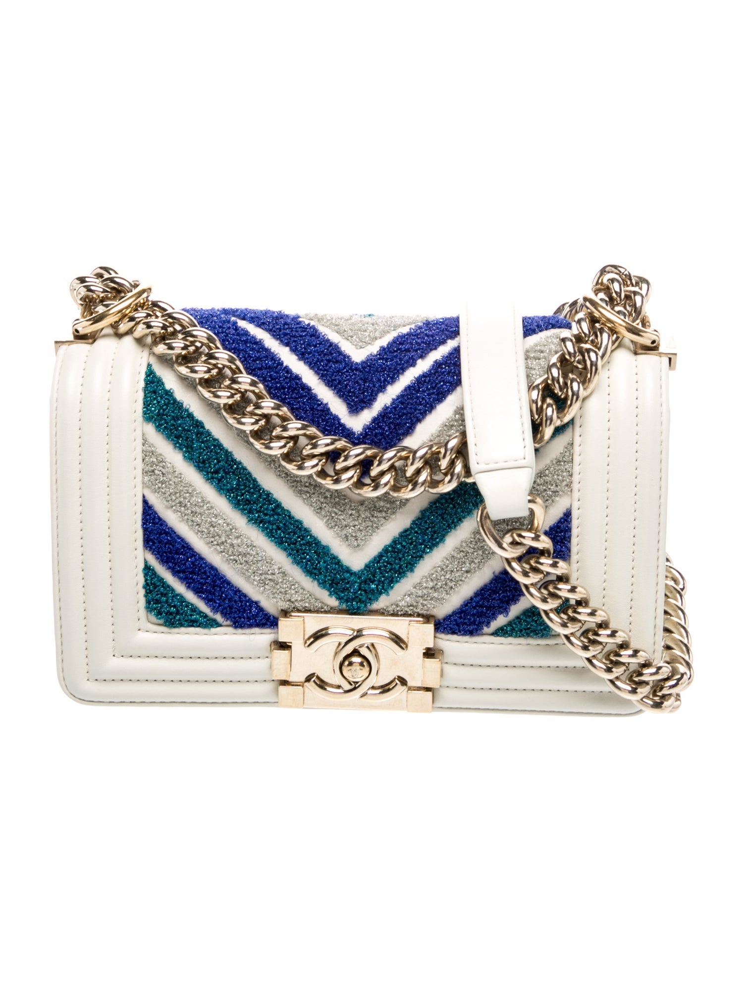 Chanel Small Chevron Boy Bag