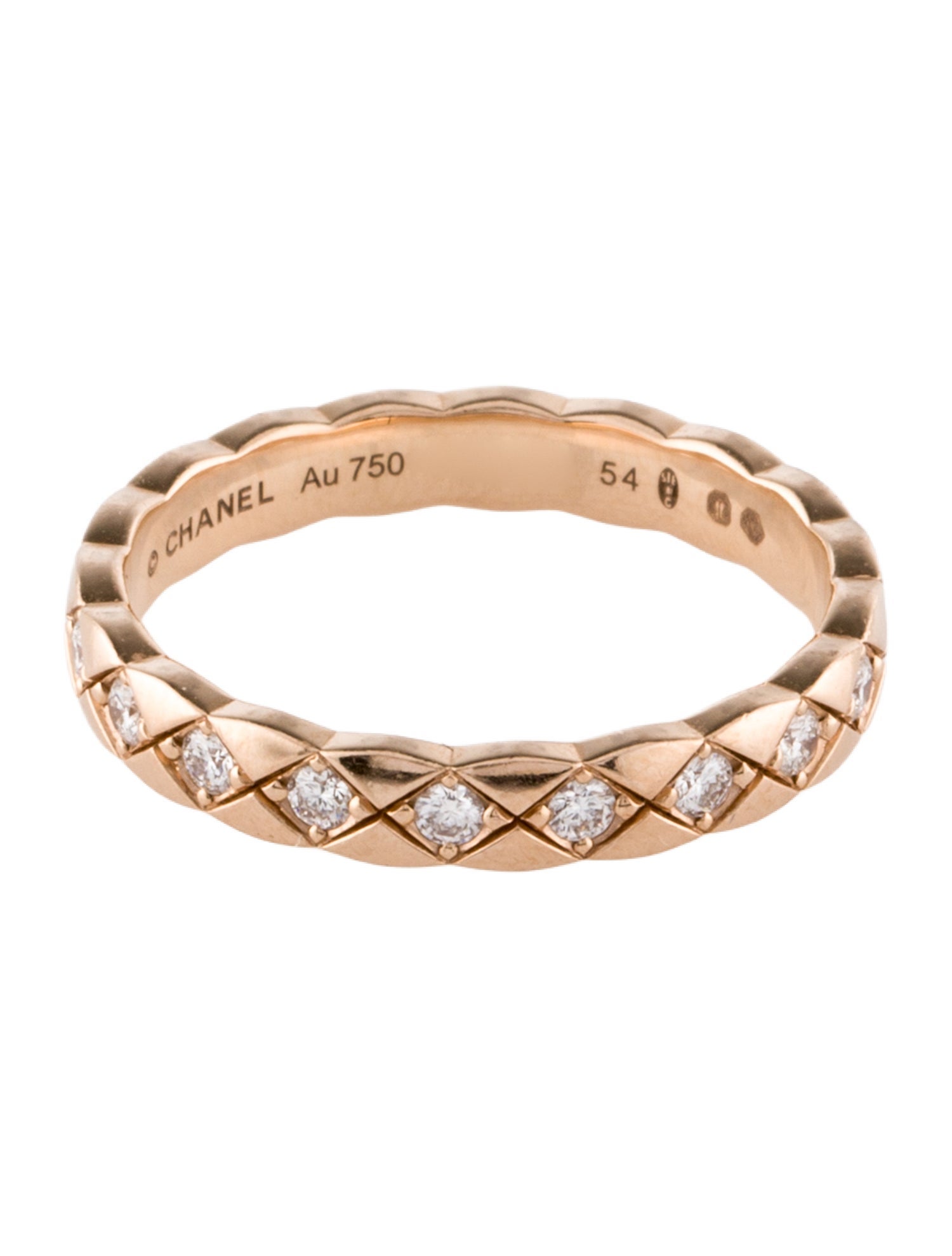 Chanel 18K Diamond Mini Coco Crush Ring