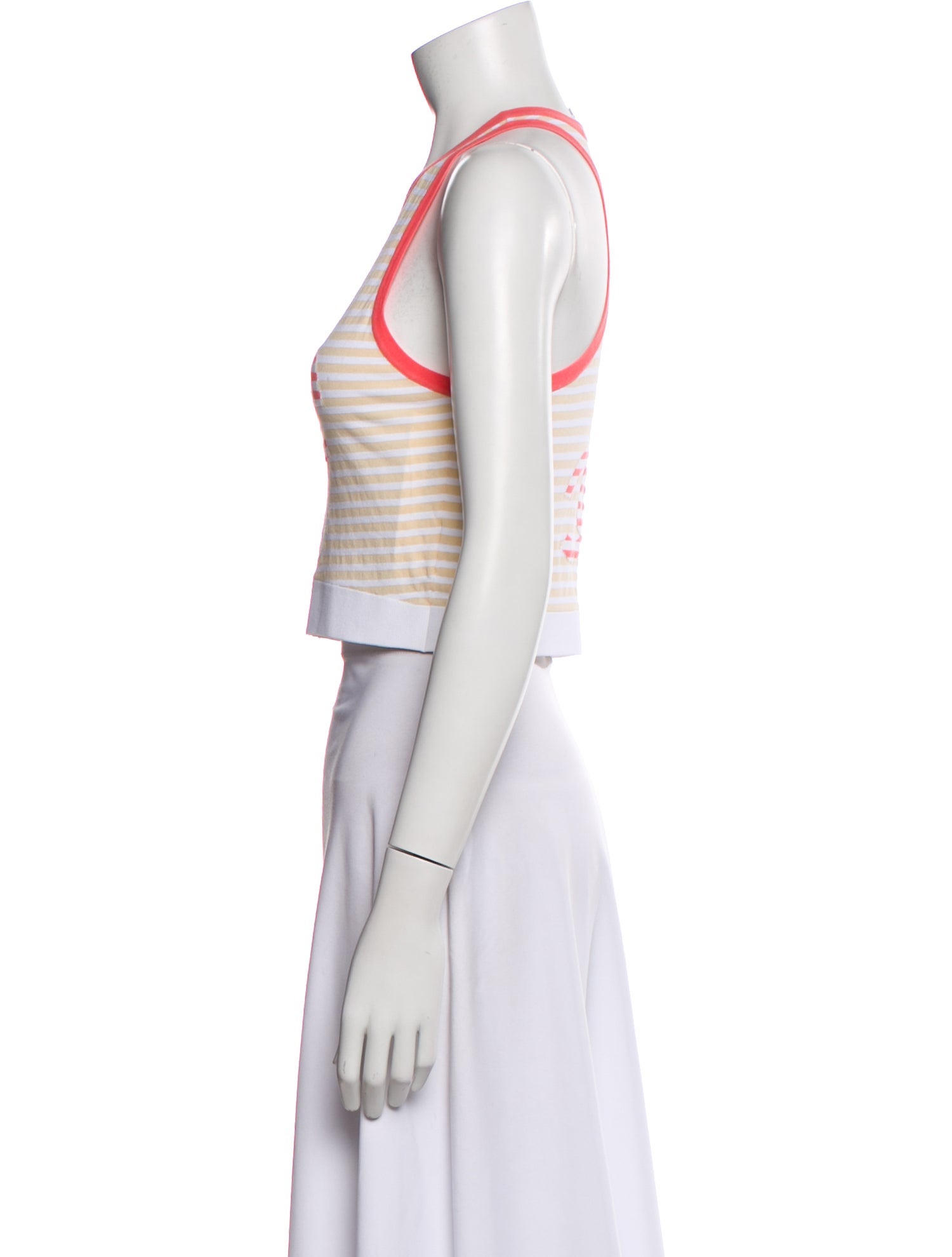 Chanel 2019 Striped Crop Top