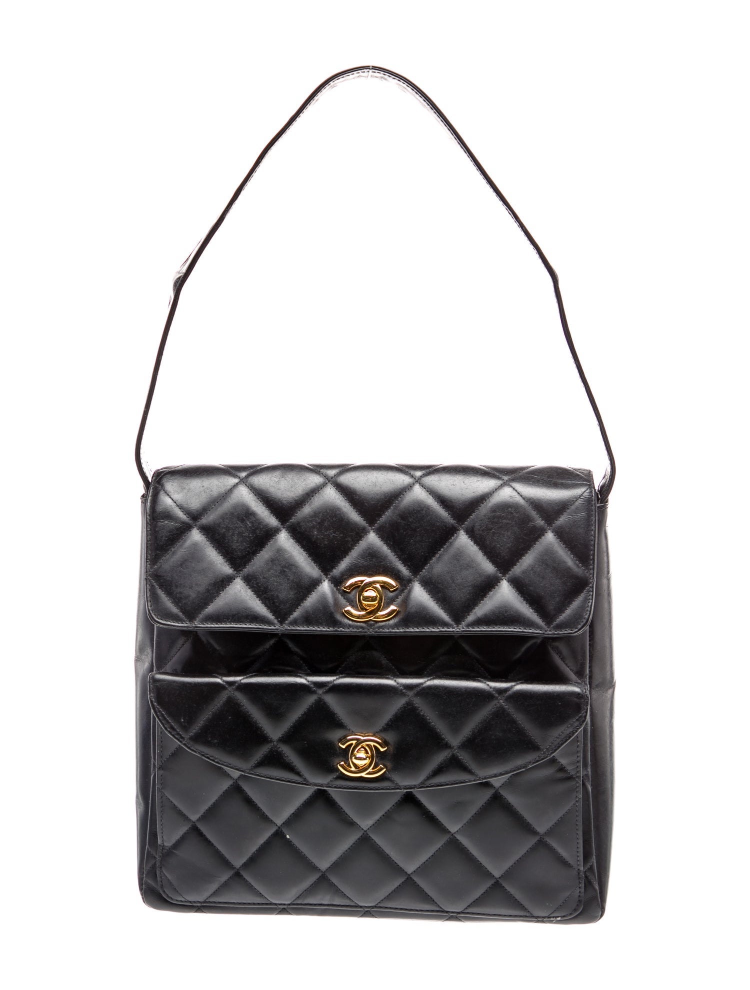Chanel Quilted Double Pocket Bag