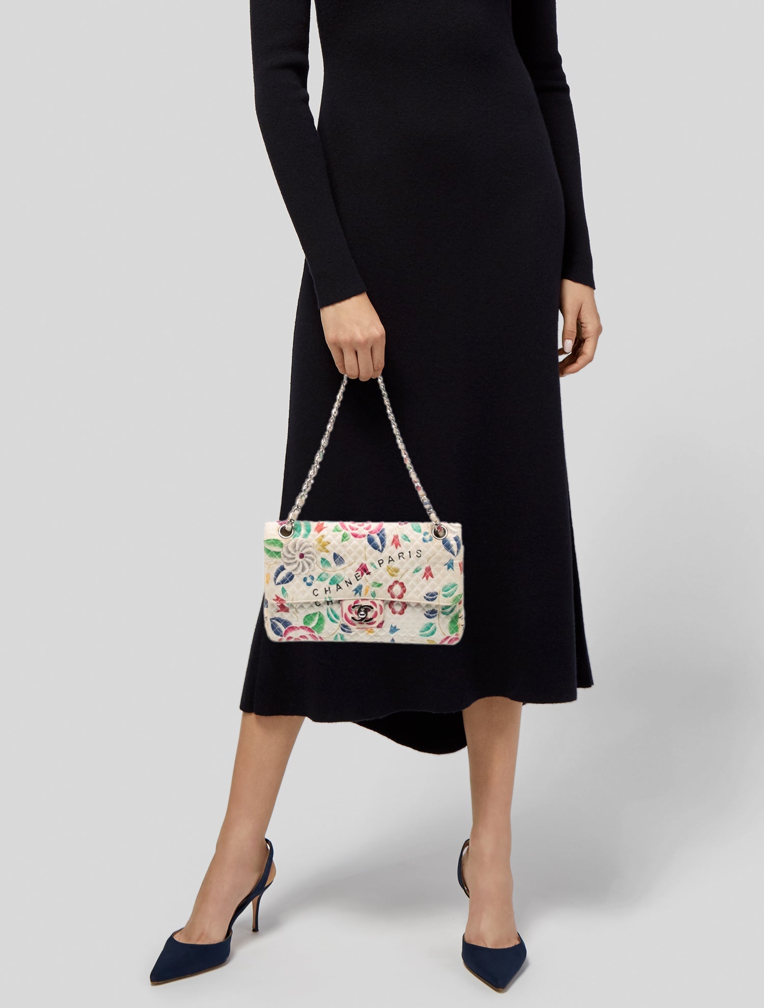 Chanel Medium Floral Single Flap Bag