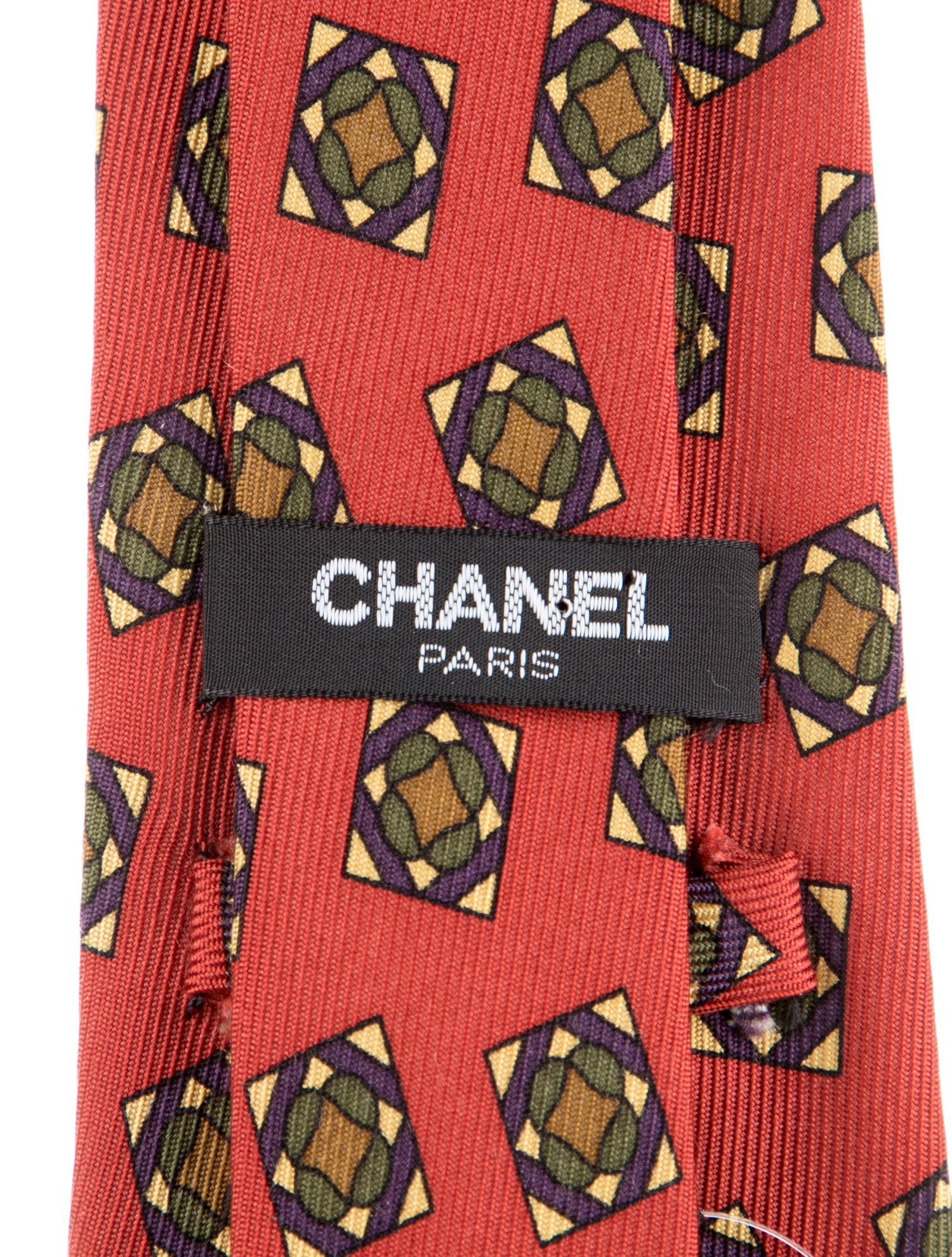 Chanel SIlk Printed Tie