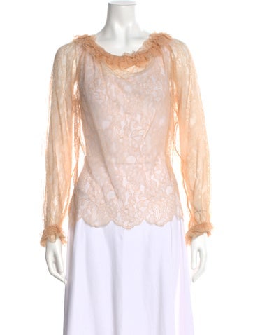 Pre-owned Chanel Vintage Late 1980's - Early 1990's Blouse In Neutral