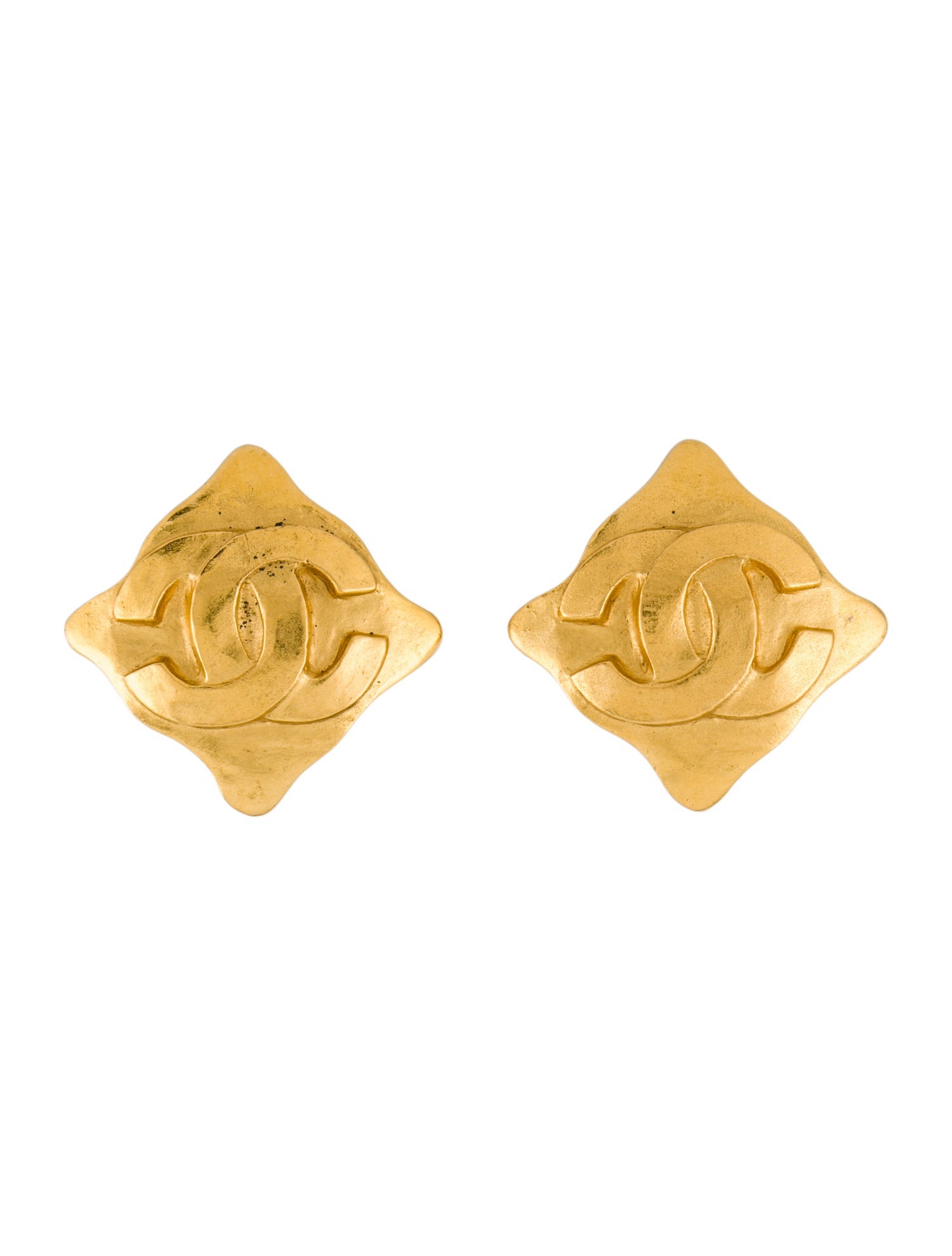 Chanel Vintage CC Clip-On Earrings