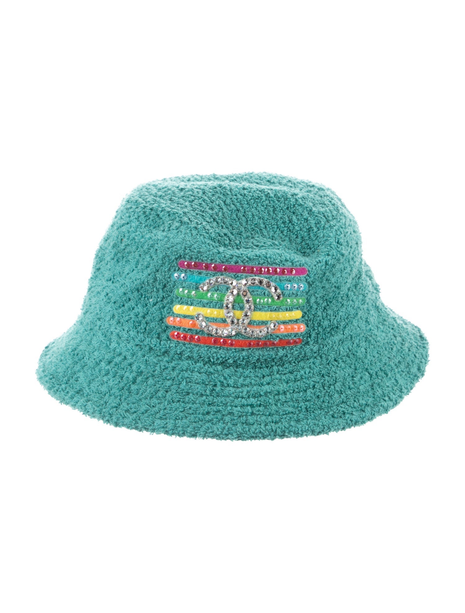 Chanel Pharrell Terry Cloth Logo Bucket Hat