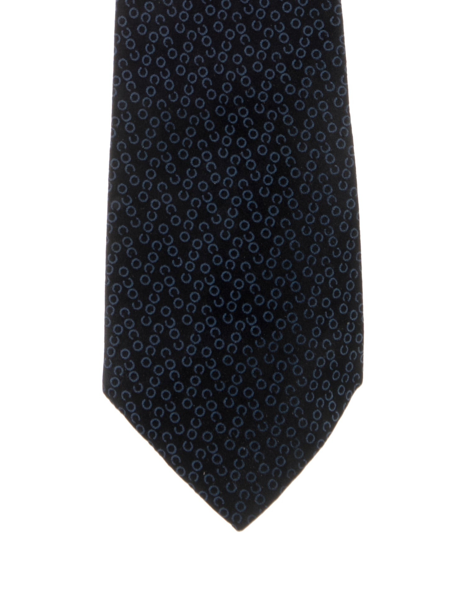 Chanel Silk Printed Tie