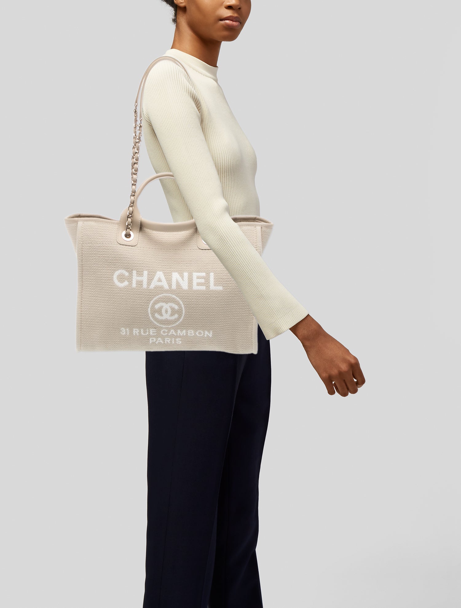 Chanel Small Deauville Shopping Tote
