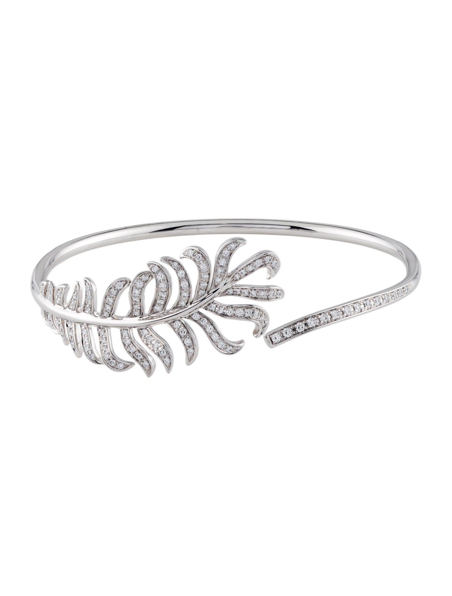 Chanel 18K Diamond Plume de Chanel Bracelet