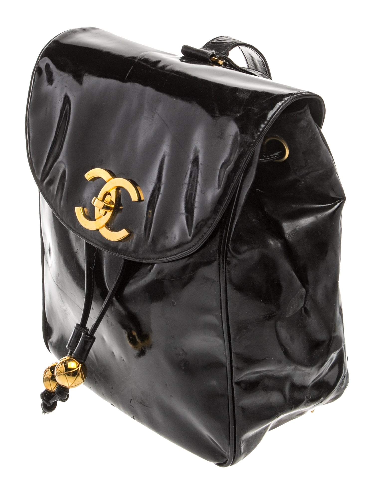 Chanel Jumbo CC Drawstring Backpack