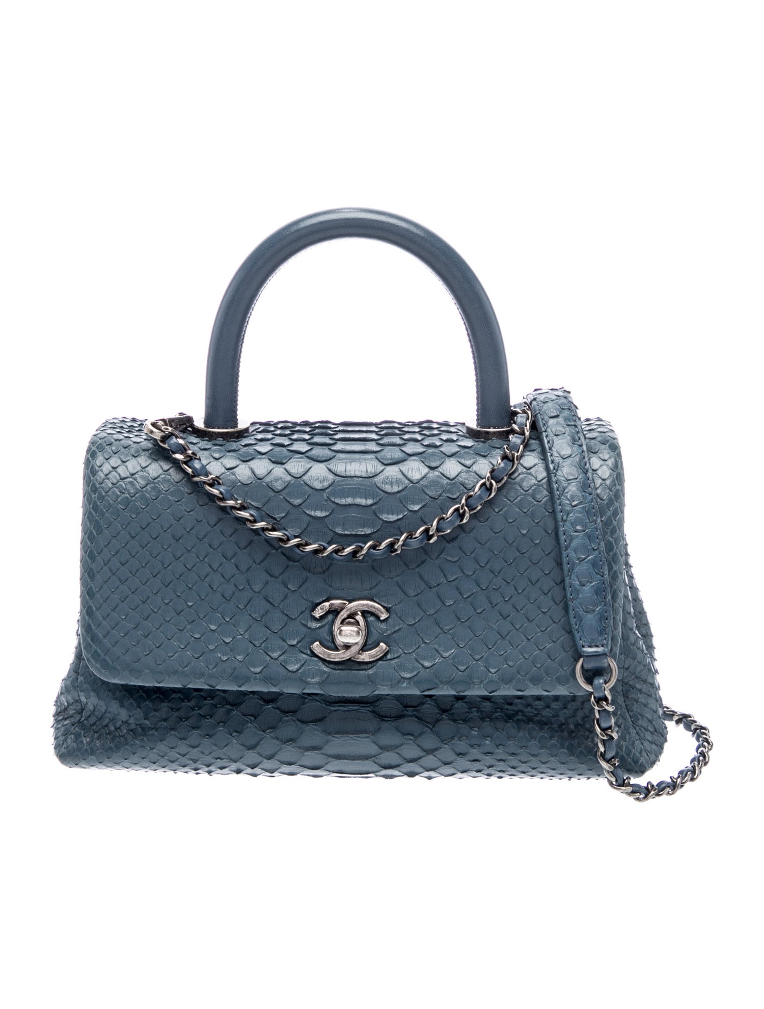 Chanel Mini Python Coco Handle Bag
