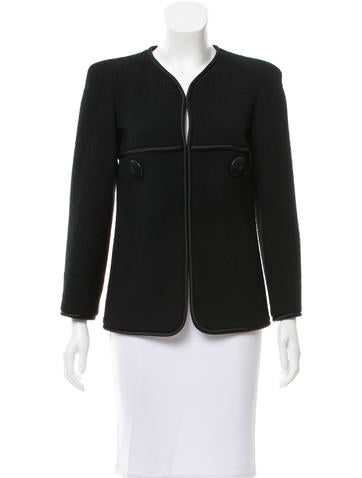 Chanel Silk-Trimmed Wool Jacket