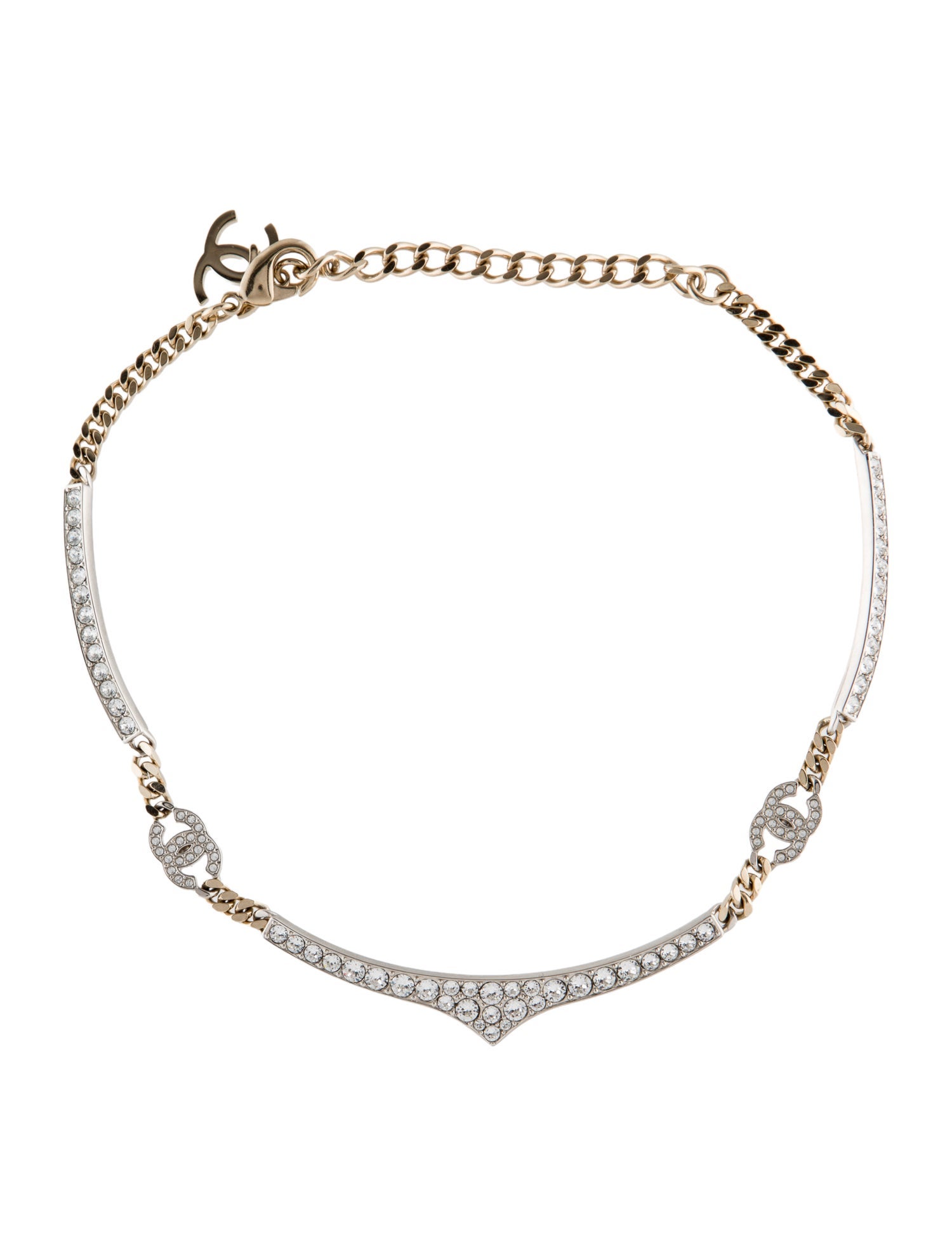 Chanel Strass CC Choker Necklace