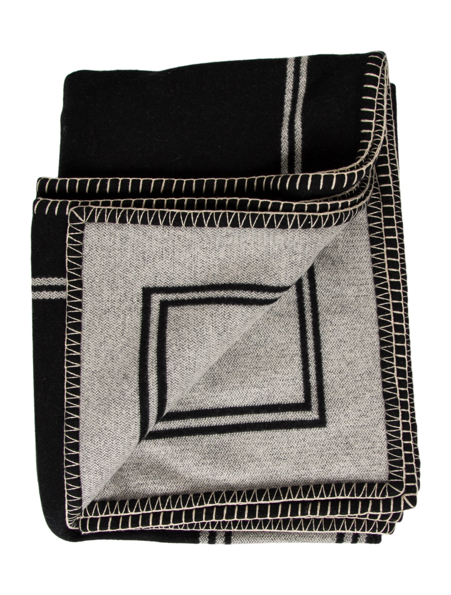 Chanel Wool-Cashmere Blend Throw Blanket