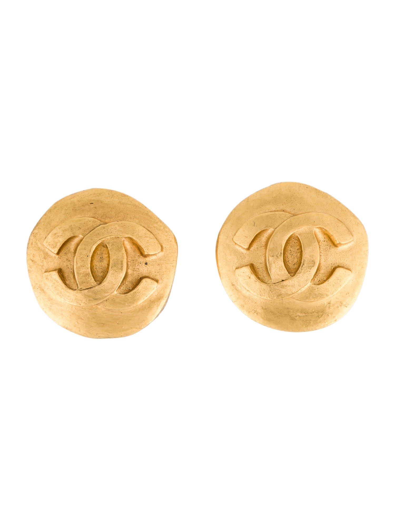 Chanel Vintage CC Clip-On Earrings