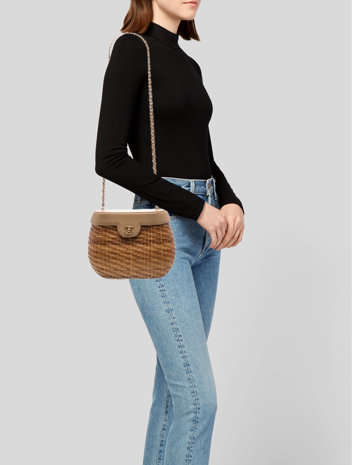 Chanel Wicker Basket Bag