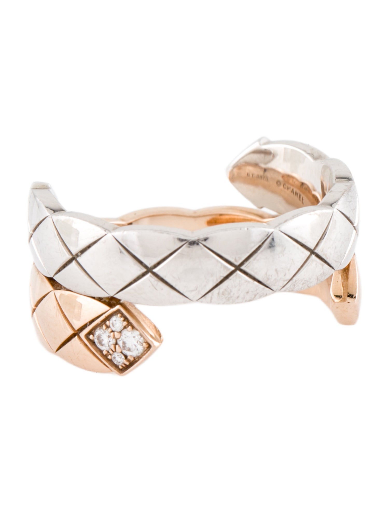 Chanel 18K Diamond Coco Crush Toi Et Moi Ring