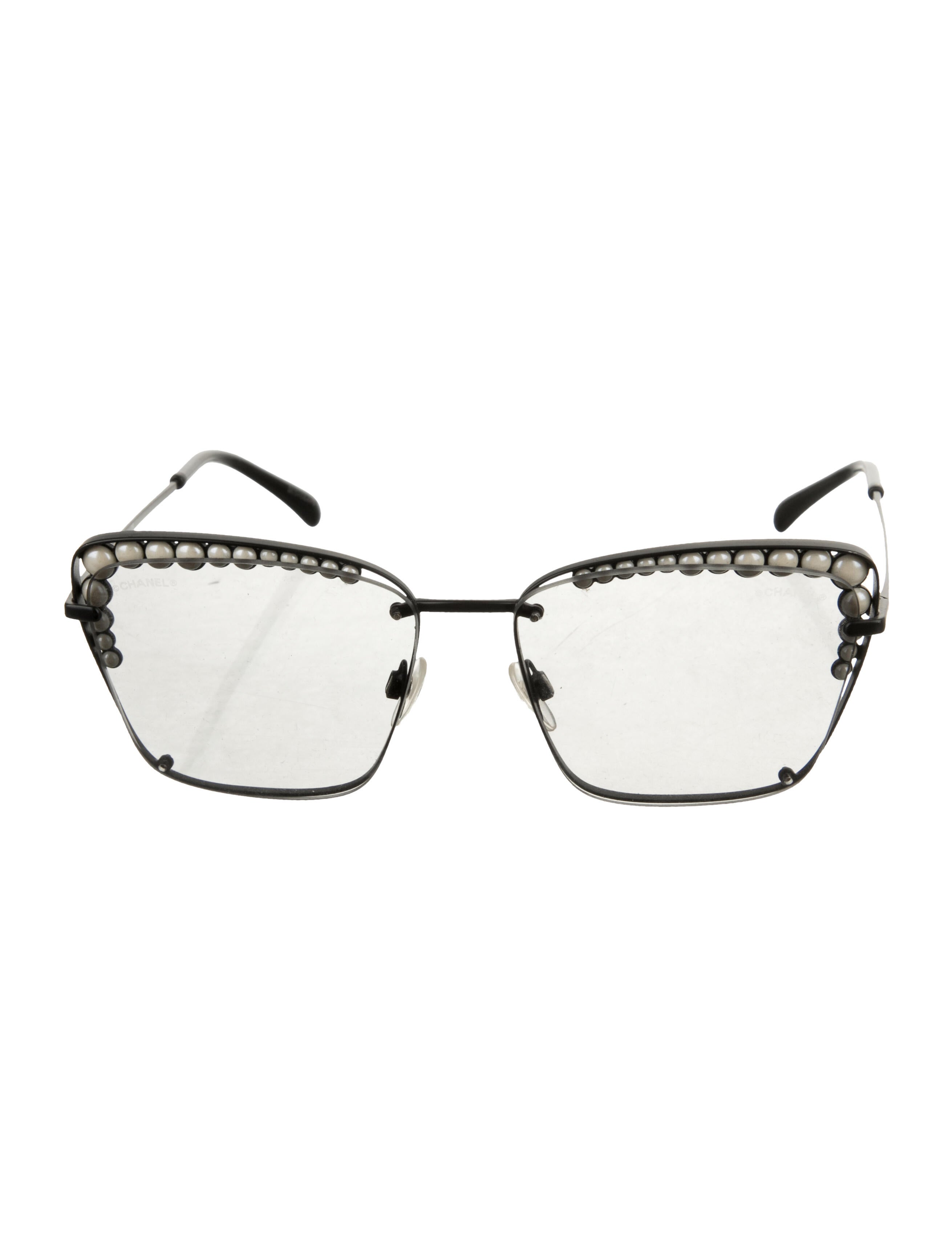 Chanel Interlocking CC Logo Square Sunglasses