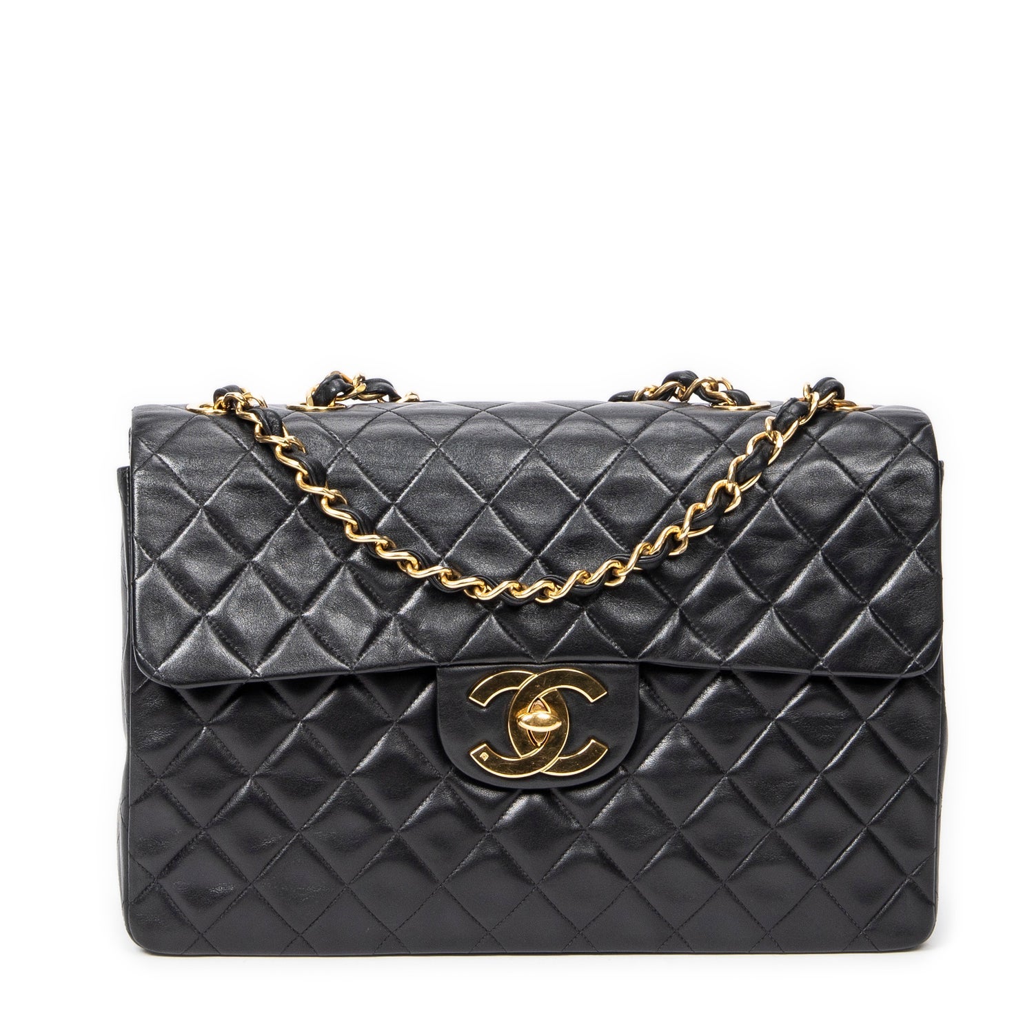 Chanel Leather Maxi Jumbo XL Flap
