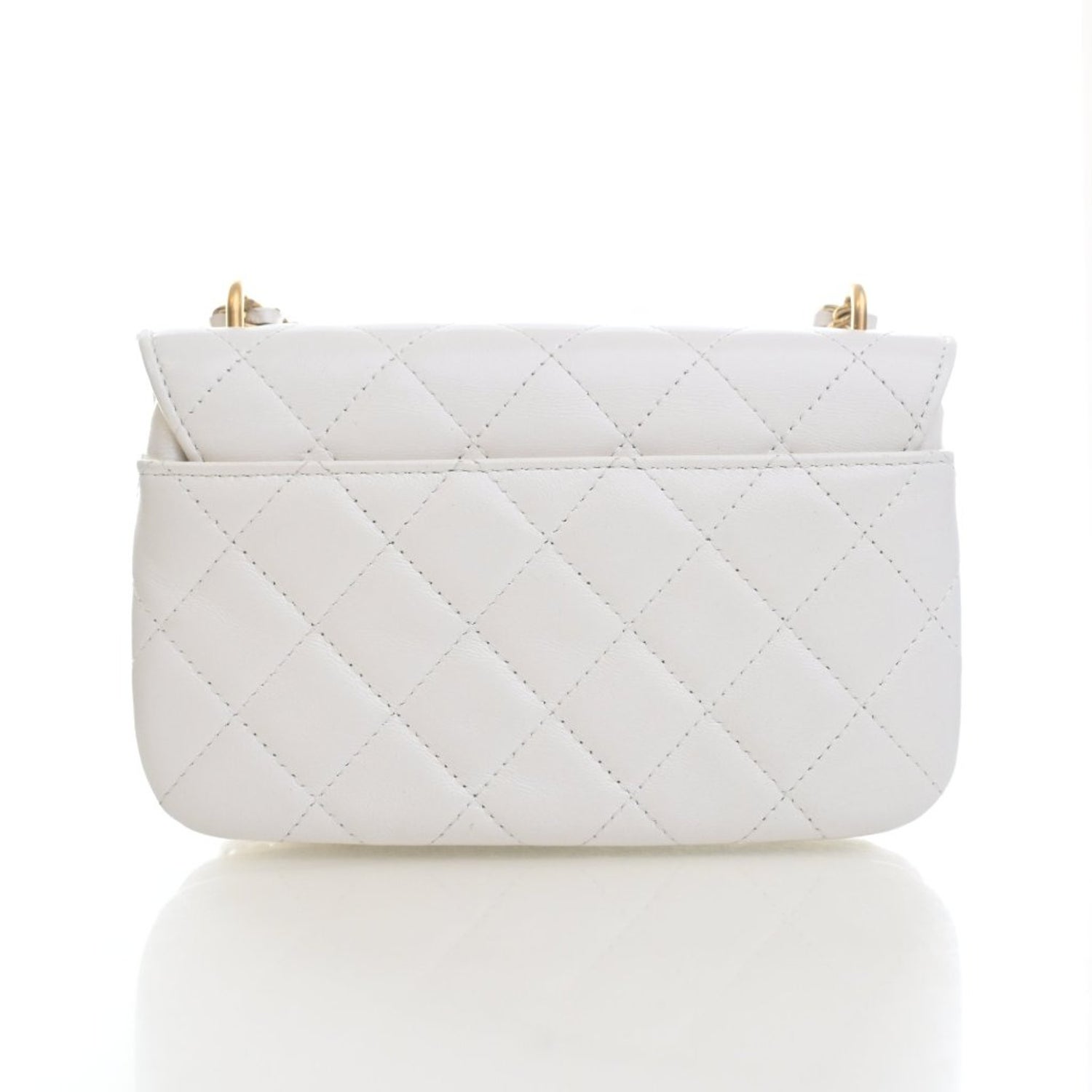 Chanel Lambskin Double Pocket Flap Bag Mini