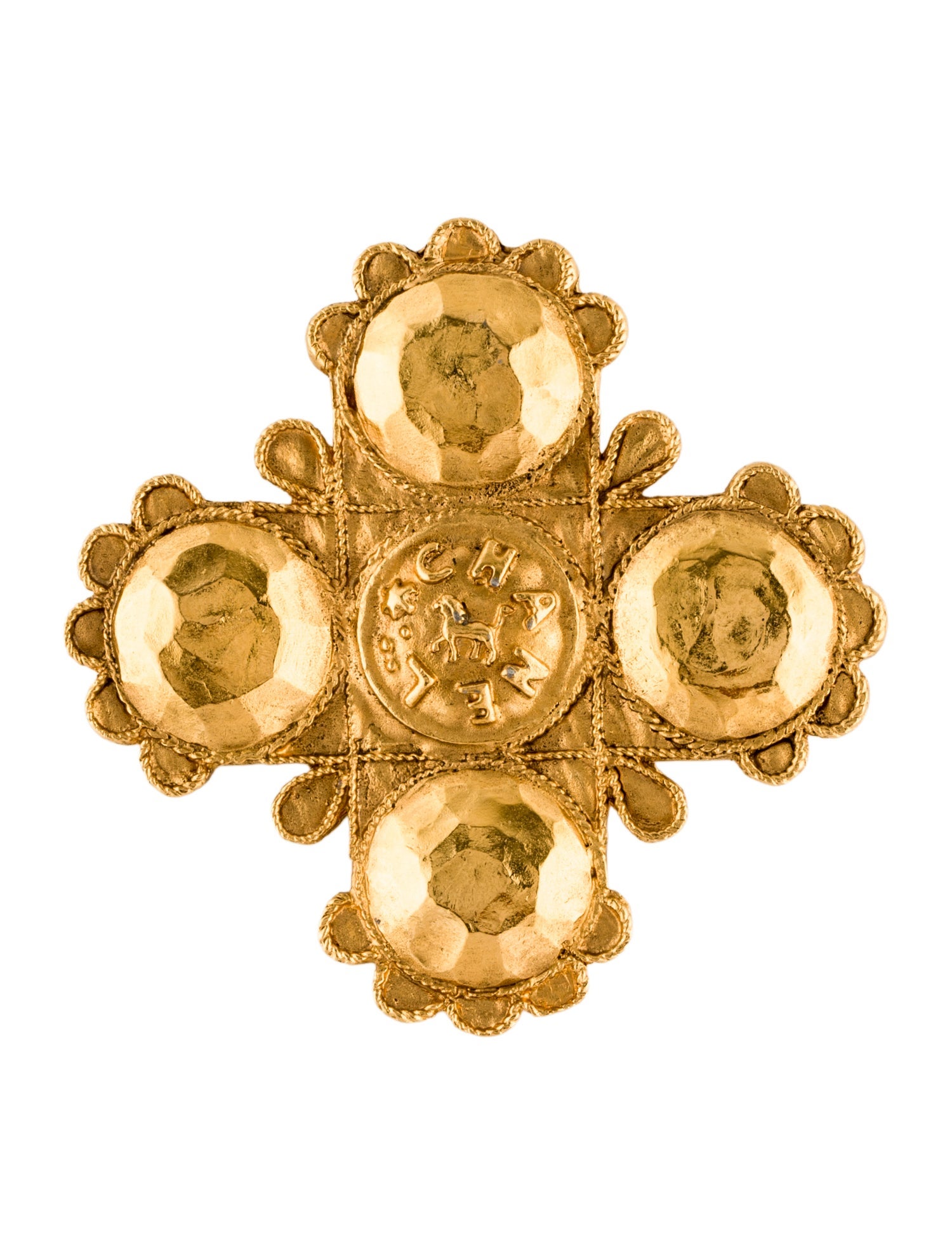 Chanel Vintage Cross Brooch