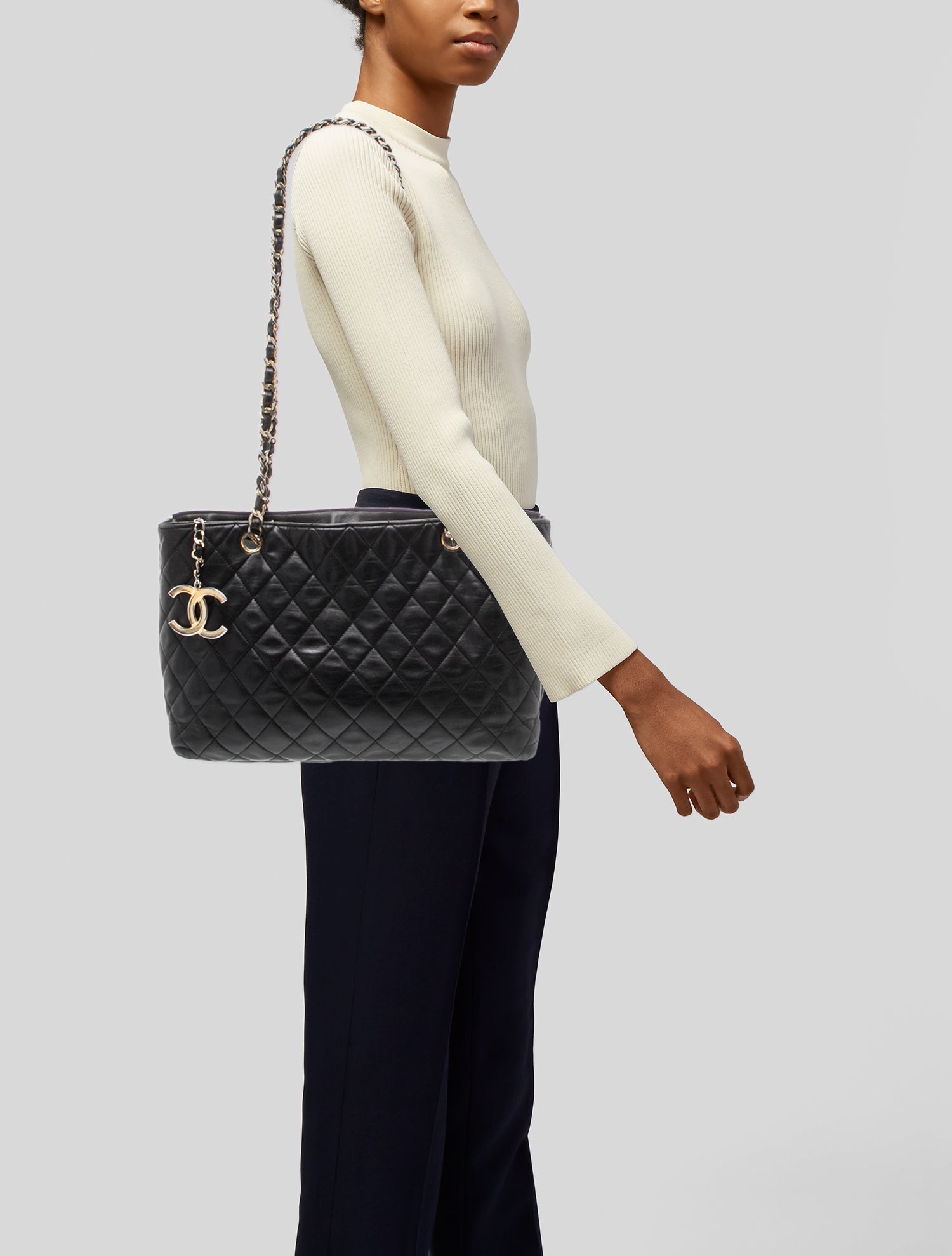 Chanel CC Quilted Tote