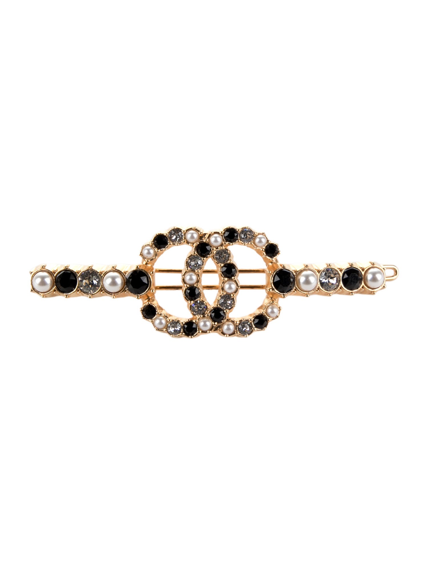 Chanel Interlocking CC Logo Hair Pin