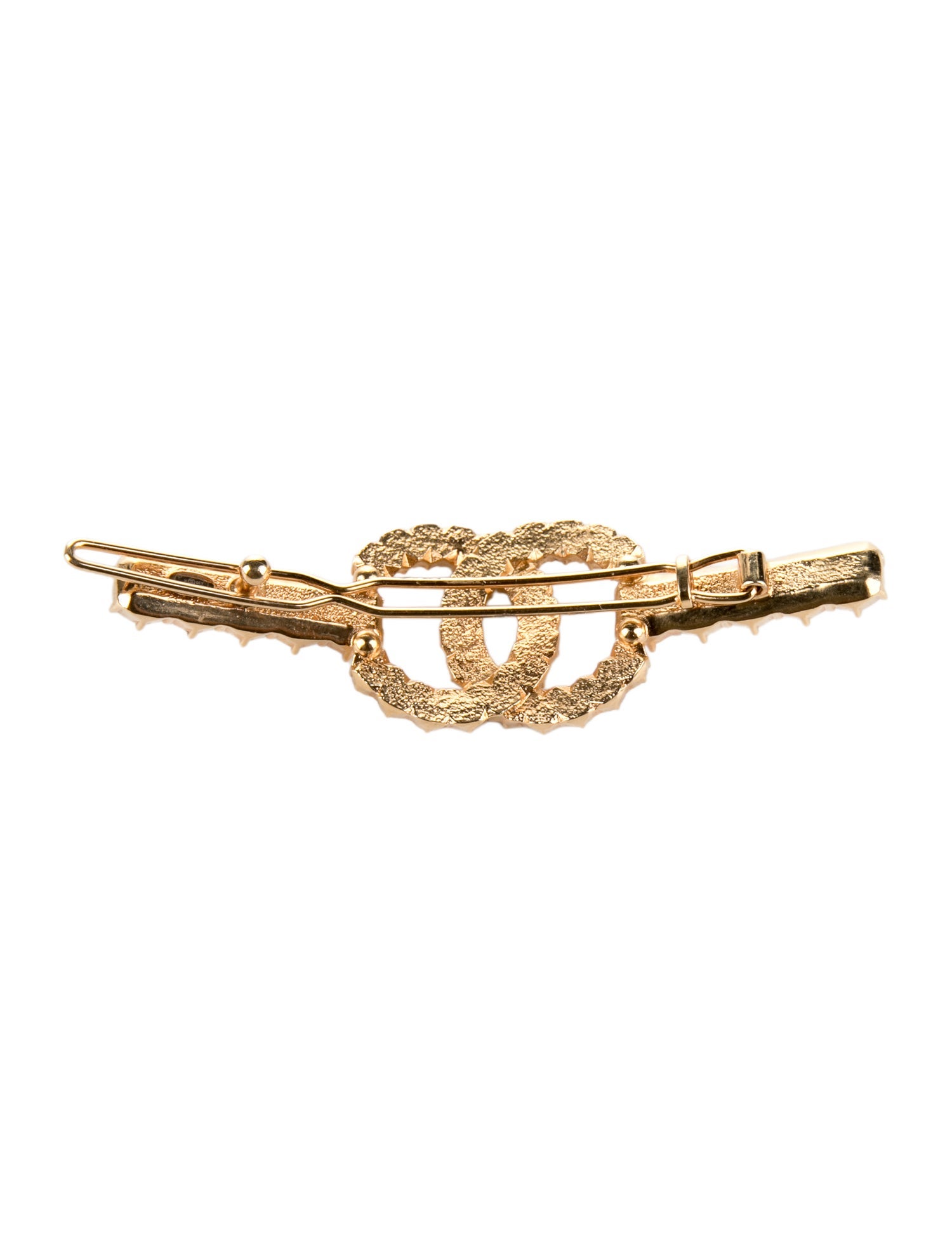 Chanel Interlocking CC Logo Hair Pin