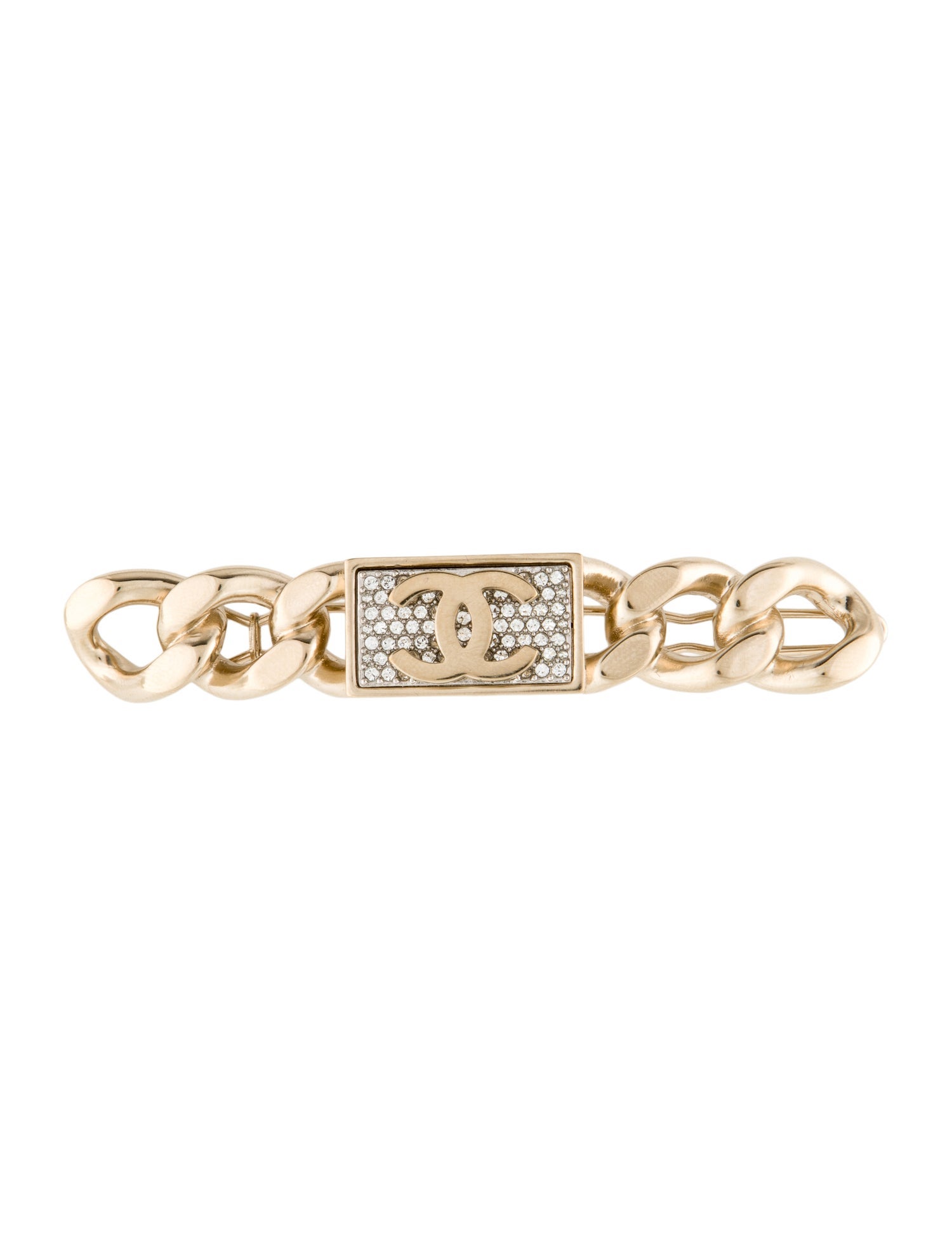 Chanel Interlocking CC Logo Hair Pin