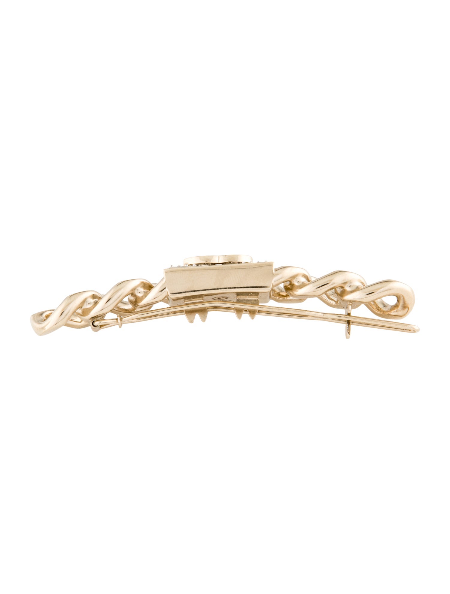 Chanel Interlocking CC Logo Hair Pin