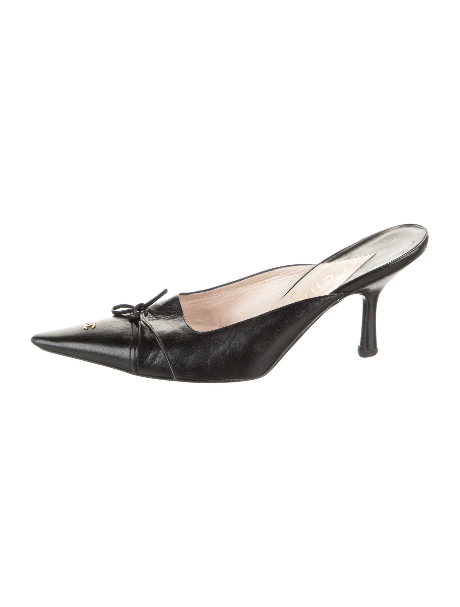 Chanel Vintage Interlocking CC Logo Mules