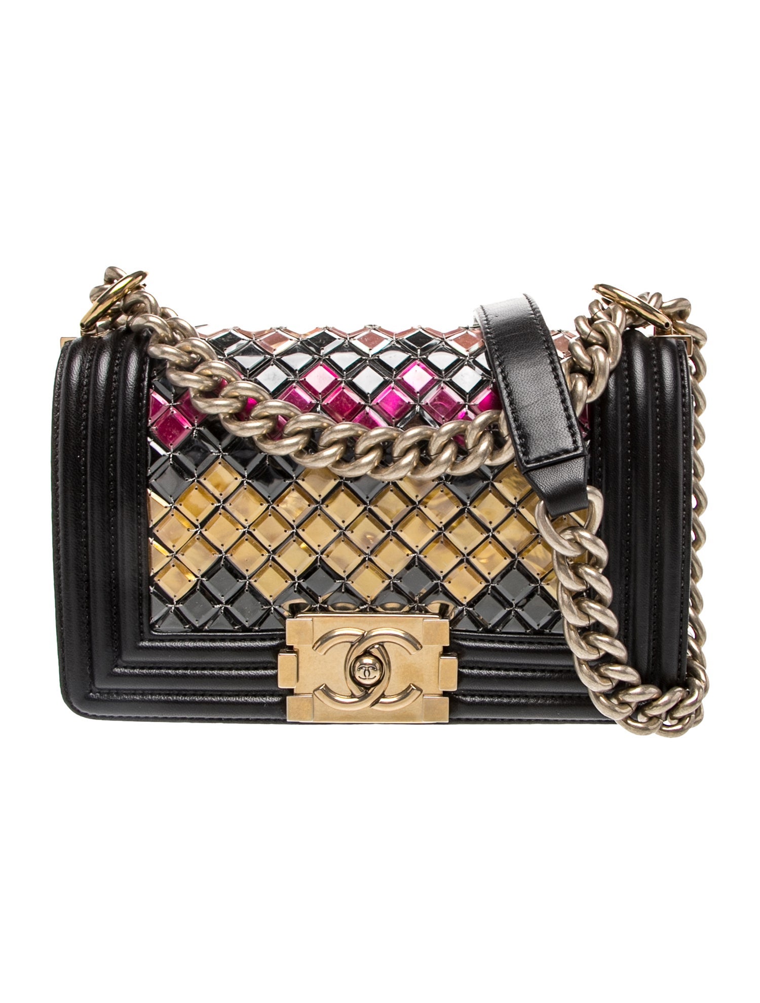 Chanel Small Brasserie Mosaic Boy Bag
