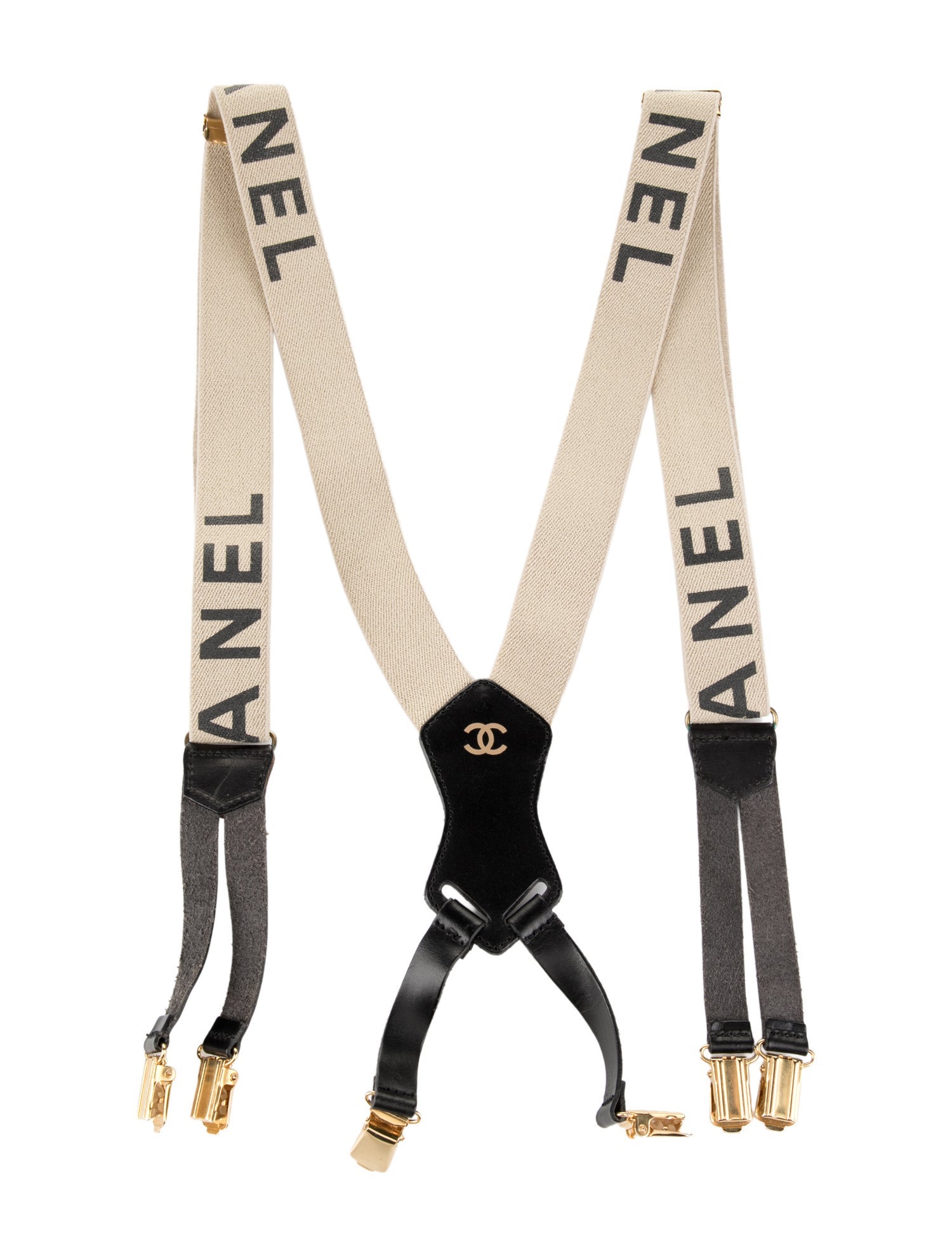 Chanel Logo Suspenders