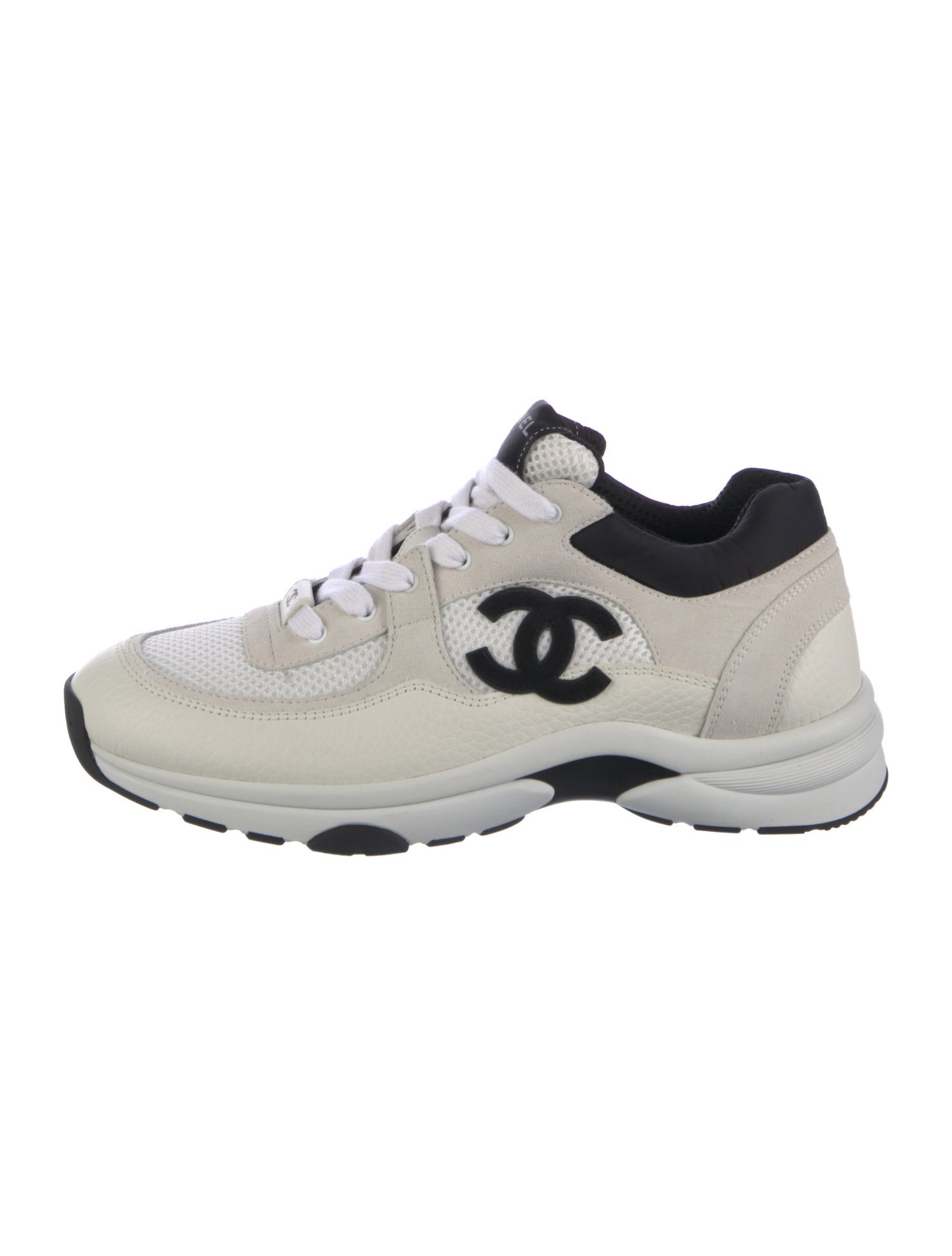 Chanel Interlocking CC Logo Mesh Sneakers
