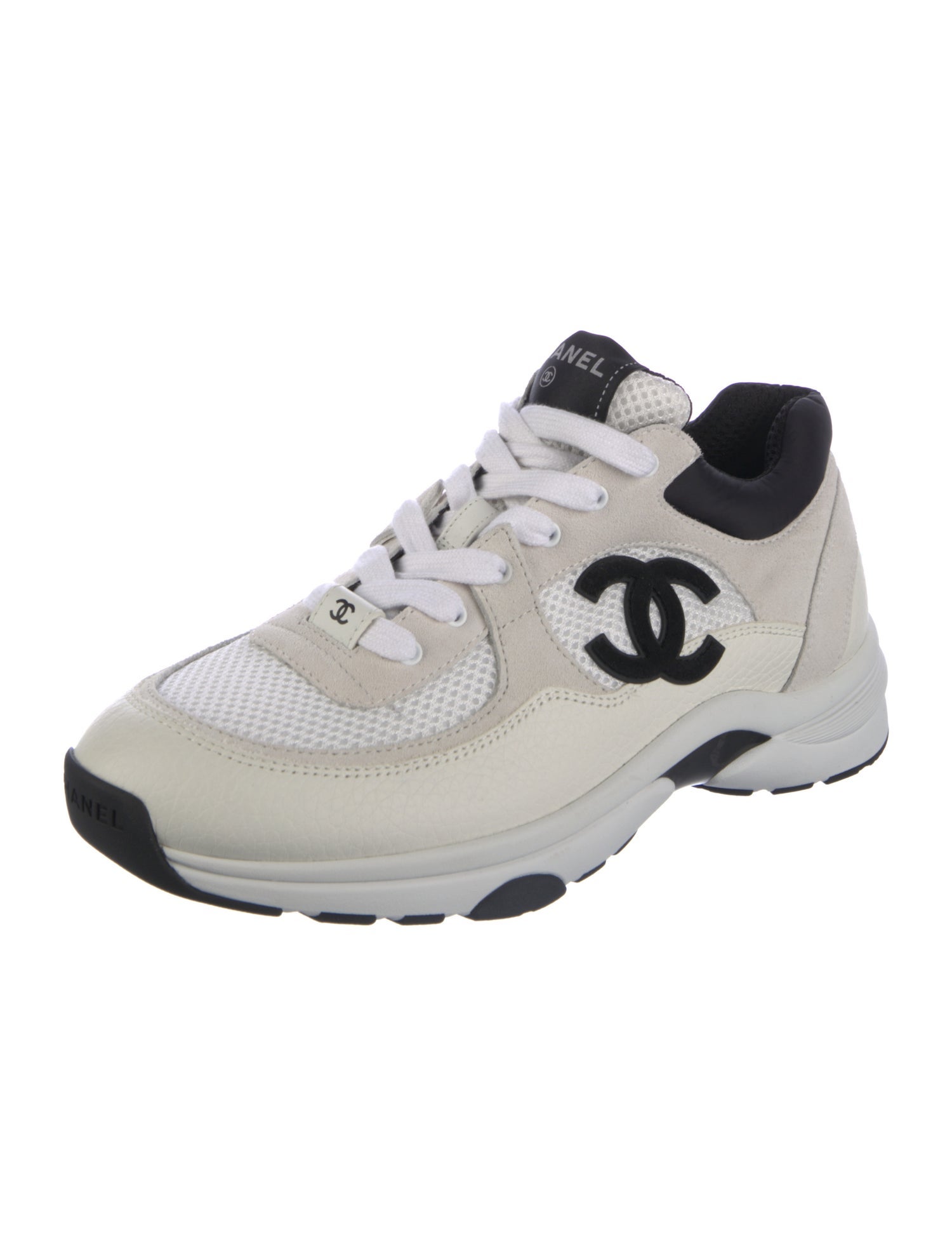 Chanel Interlocking CC Logo Mesh Sneakers