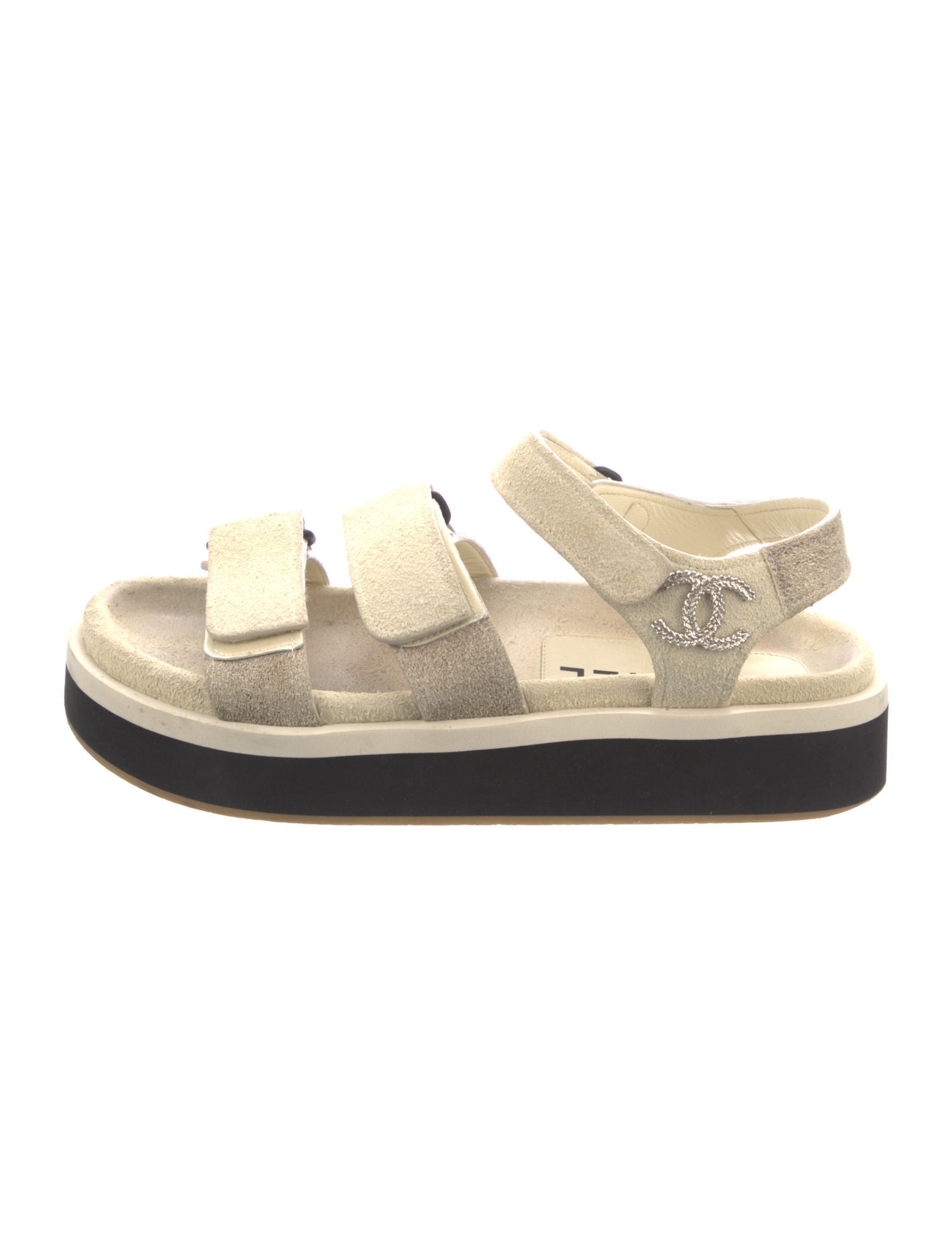 Chanel Suede Slingback Sandals