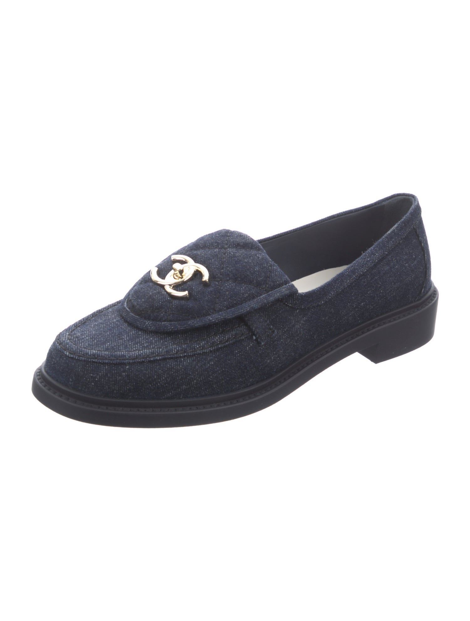 Chanel 2024 Interlocking CC Logo Loafers