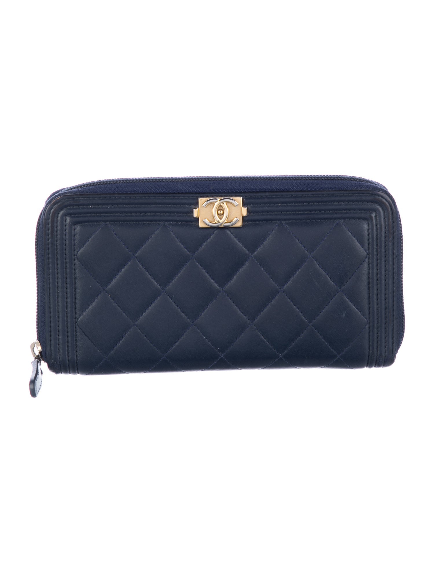 Chanel 2015-2016 Interlocking CC Logo Continental Wallet