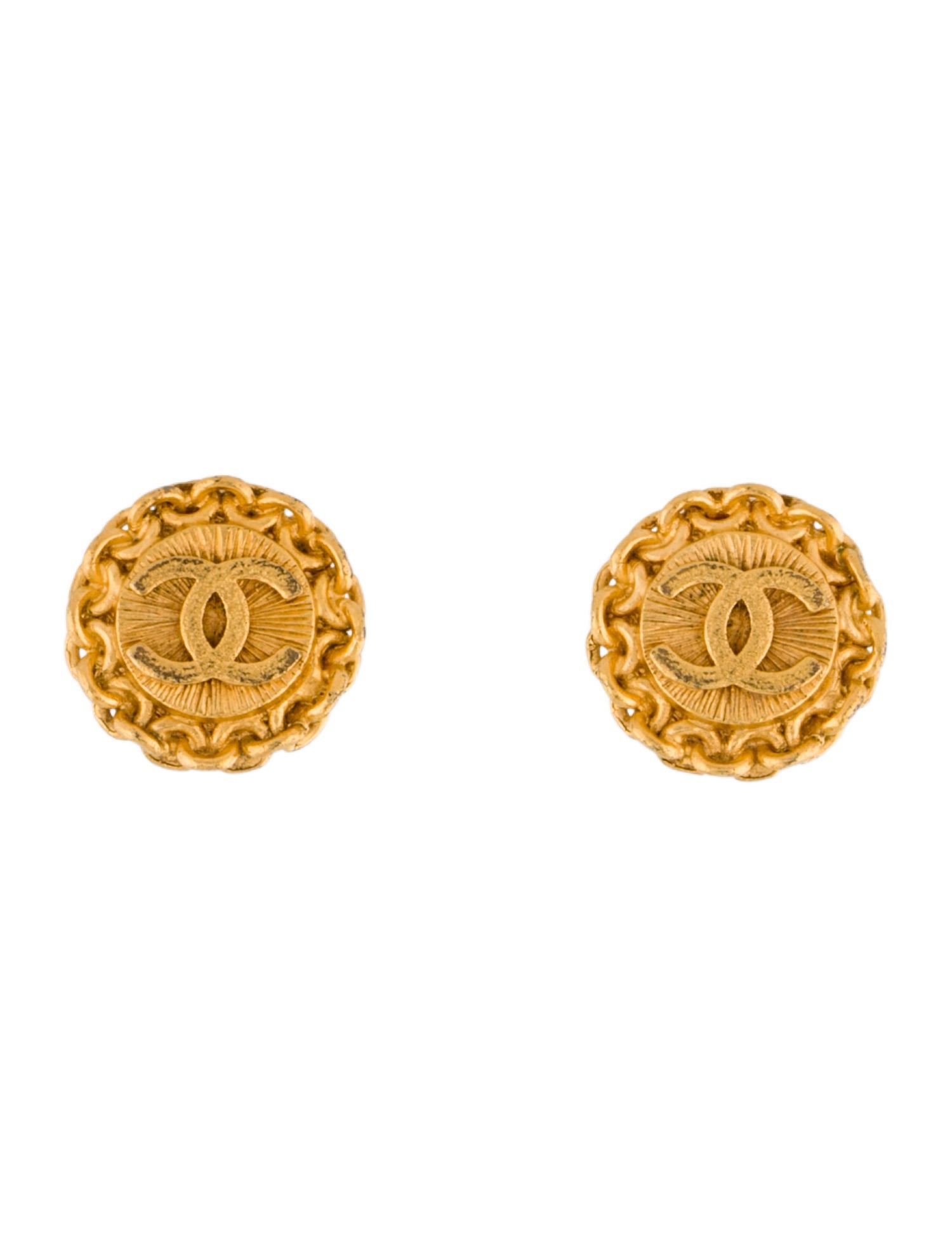 Chanel Vintage CC Clip-On Earrings