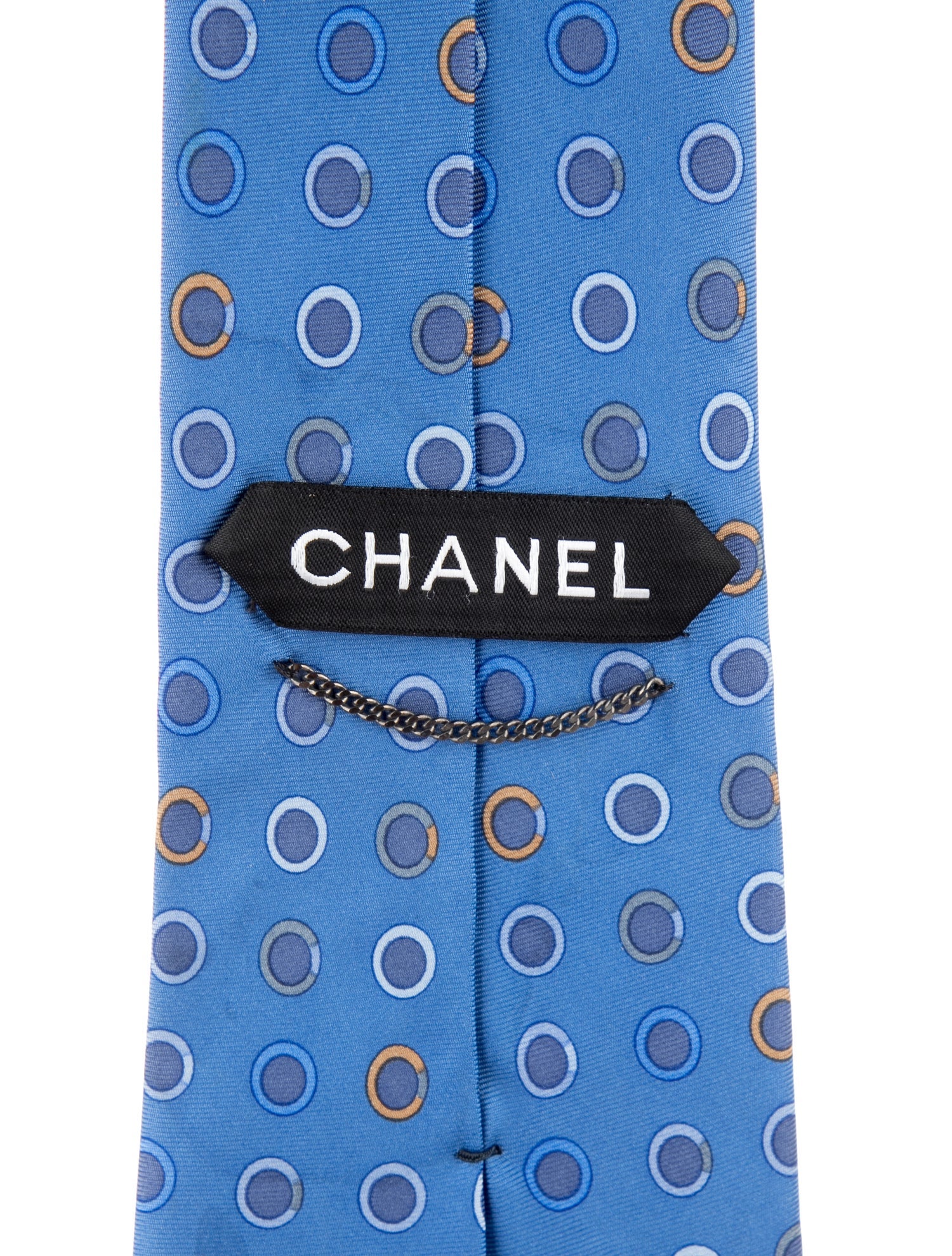 Chanel Vintage Silk Printed Tie