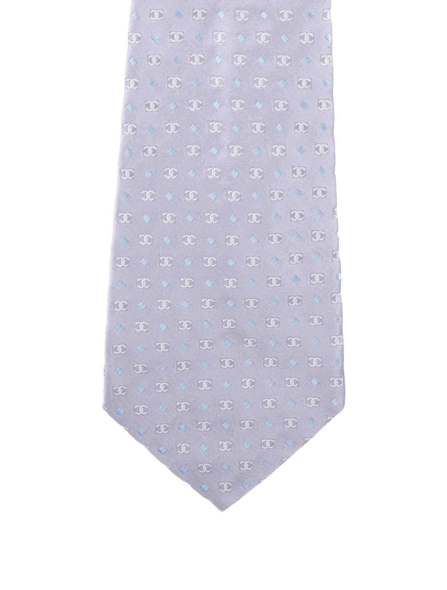 Chanel Vintage Silk Printed Tie