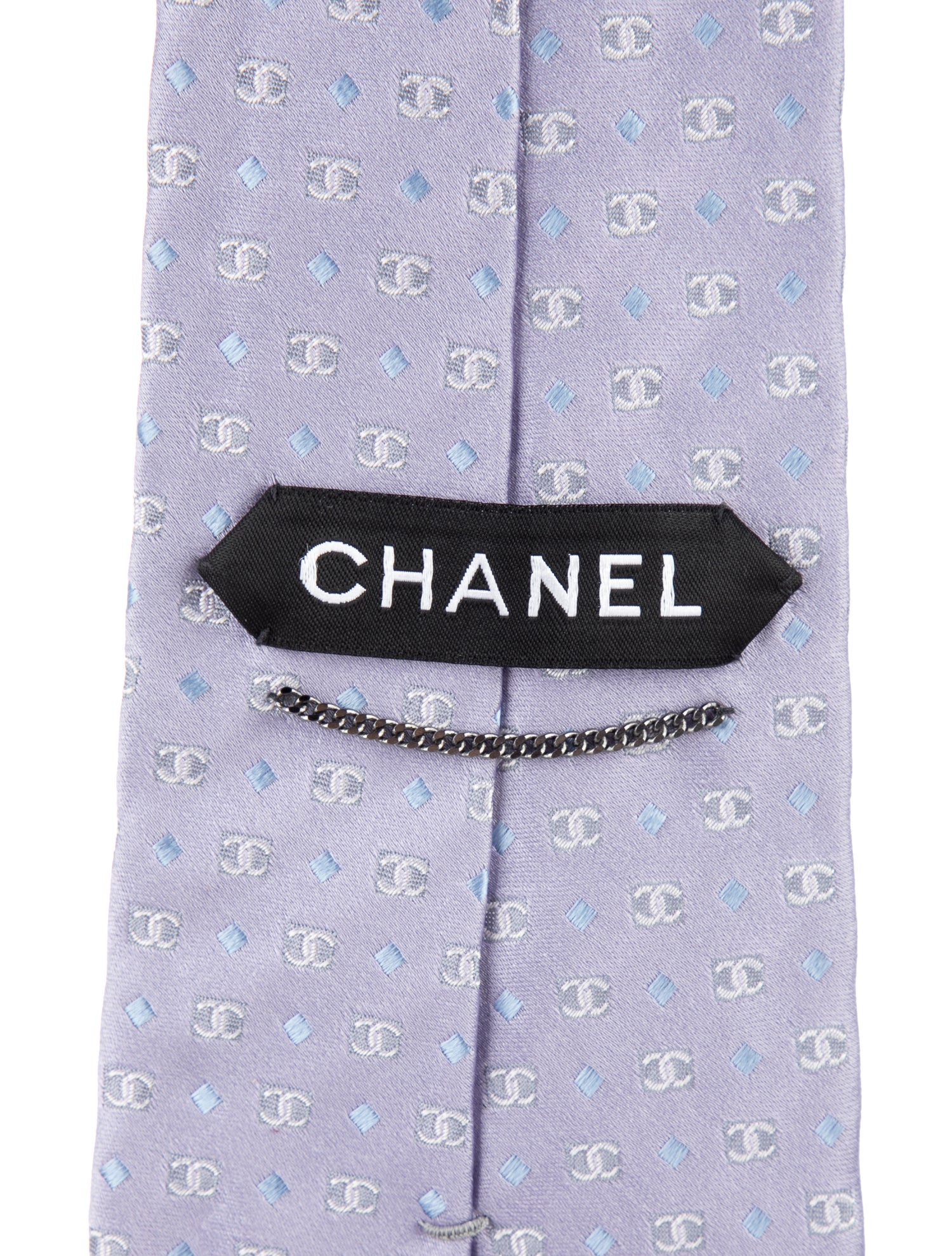Chanel Vintage Silk Printed Tie