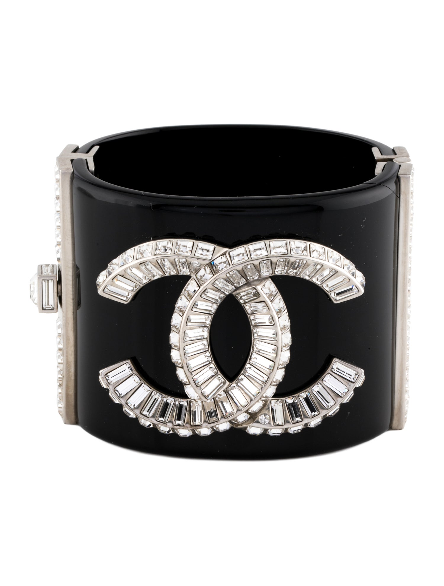 Chanel Resin & Strass CC Cuff