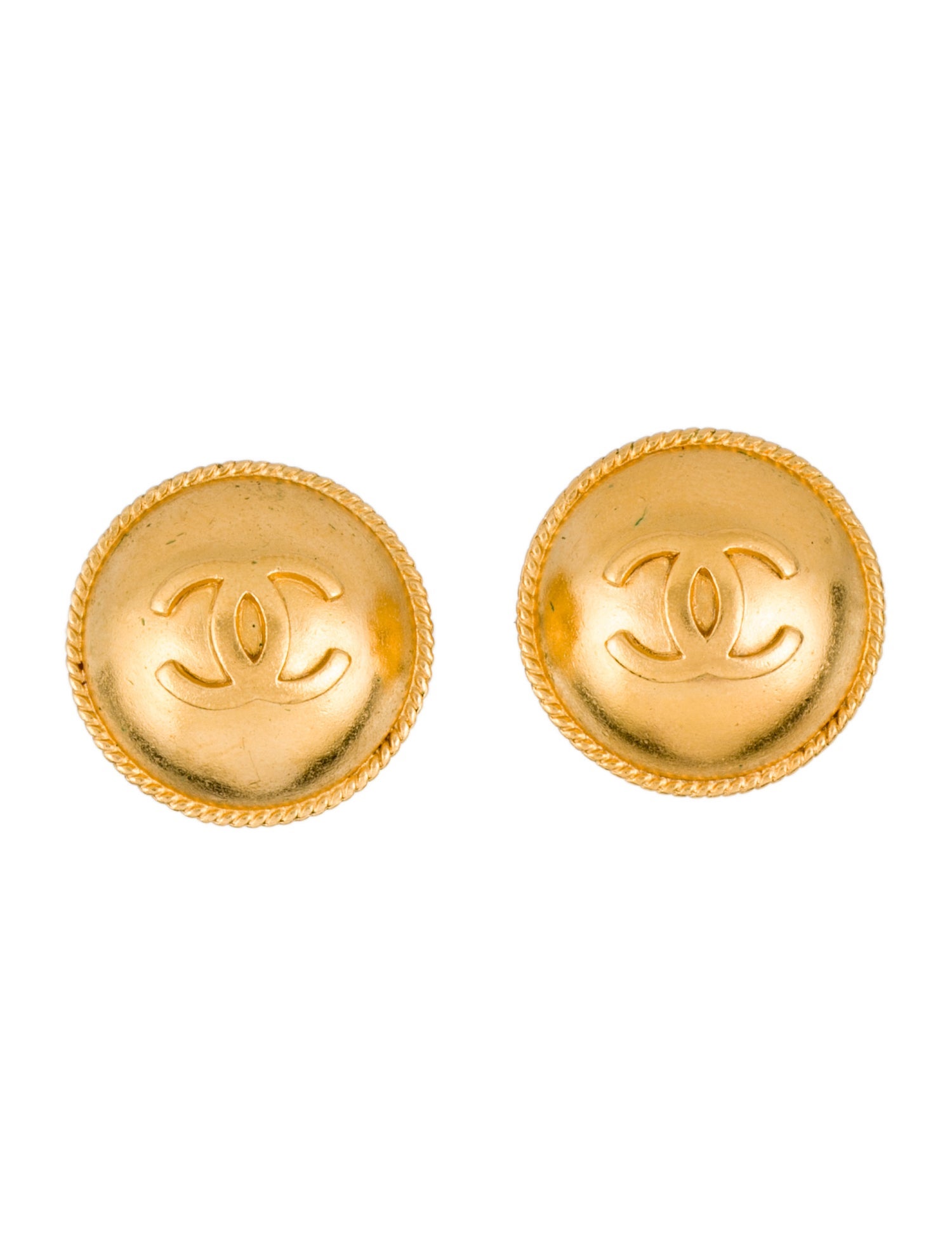 Chanel Vintage CC Clip-On Earrings