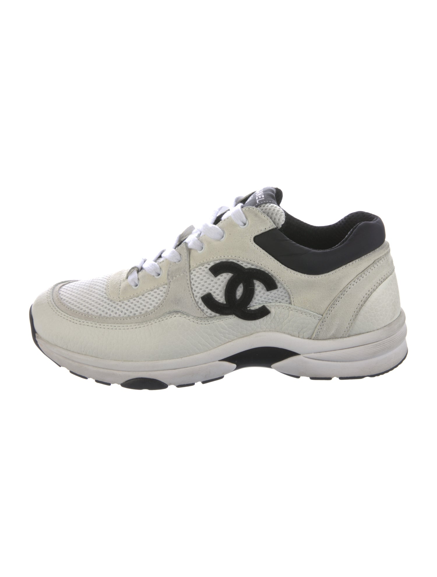 Chanel Interlocking CC Logo Mesh Sneakers